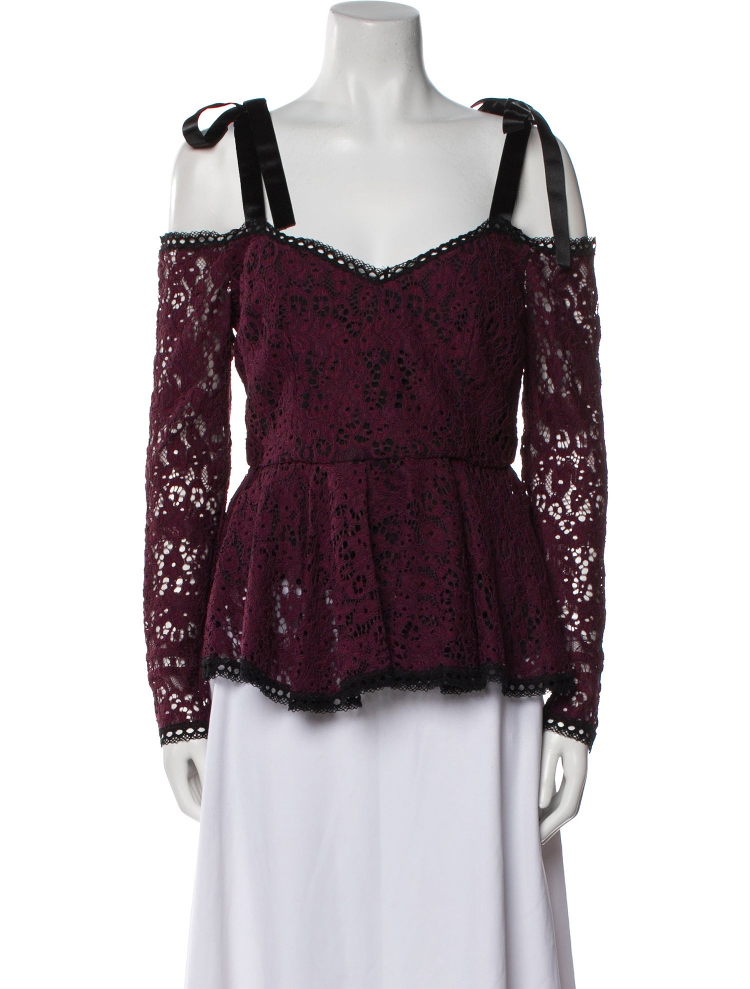 Alexis Nylon Lace Pattern Blouse