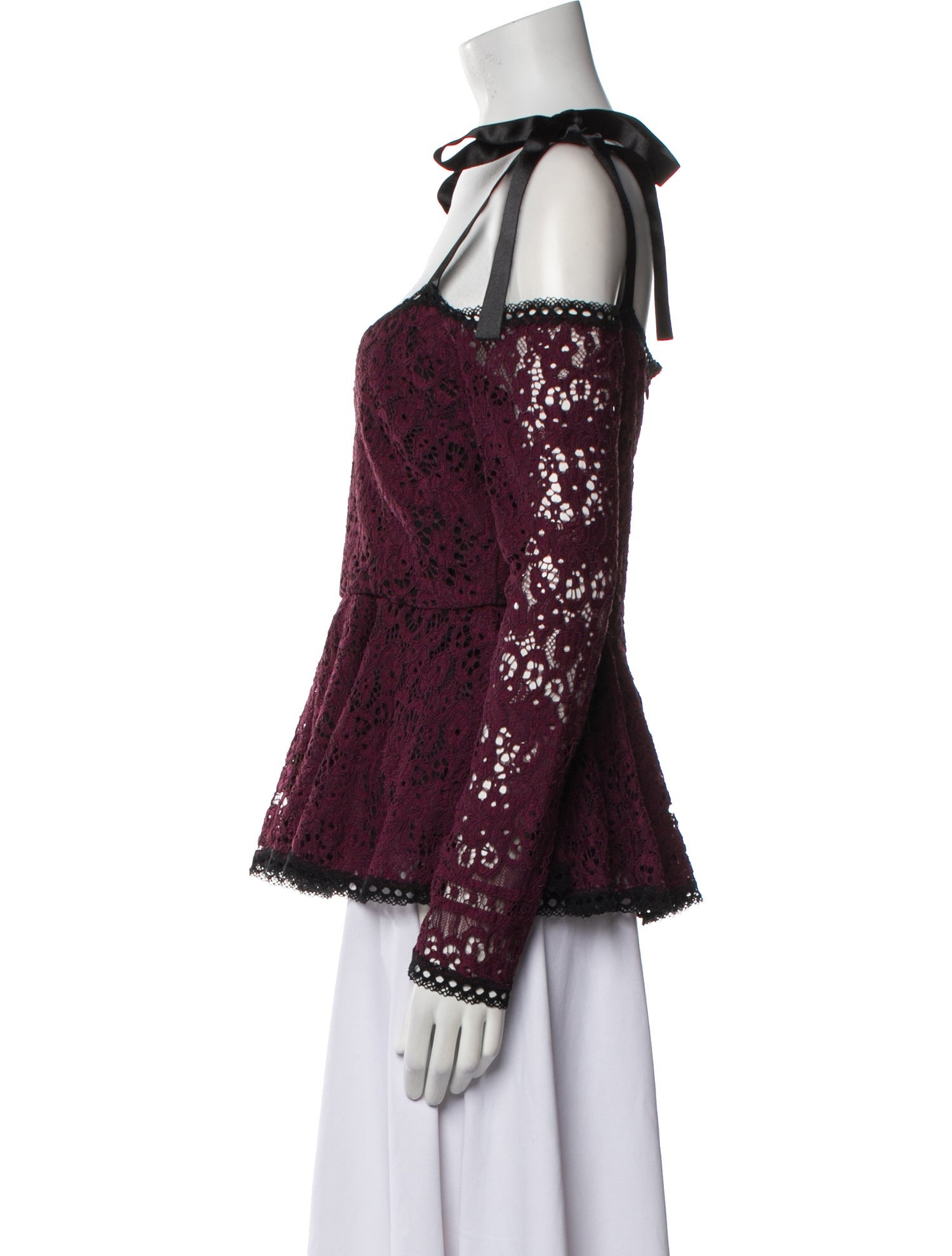 Alexis Nylon Lace Pattern Blouse