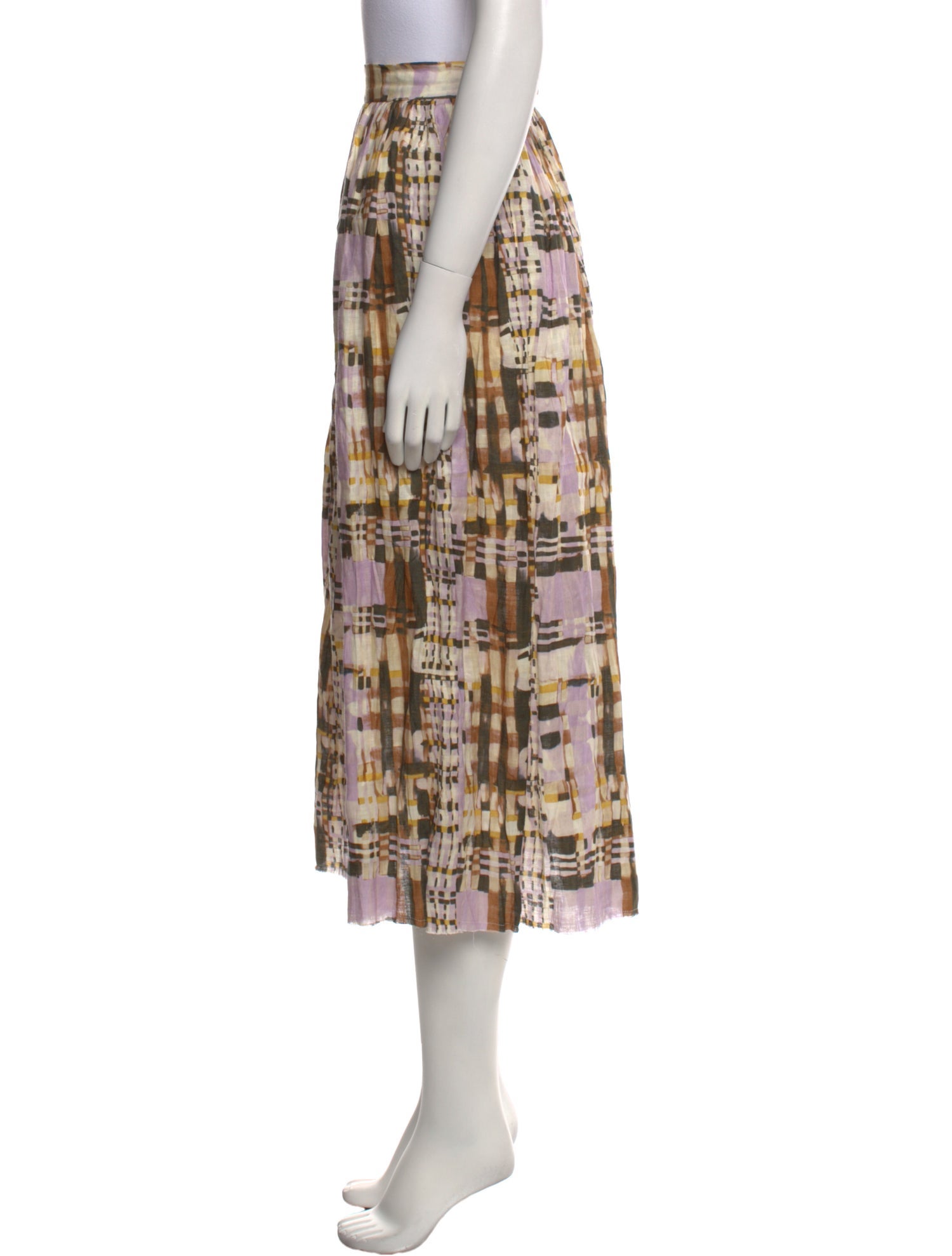 Alexis Linen Midi Length Skirt