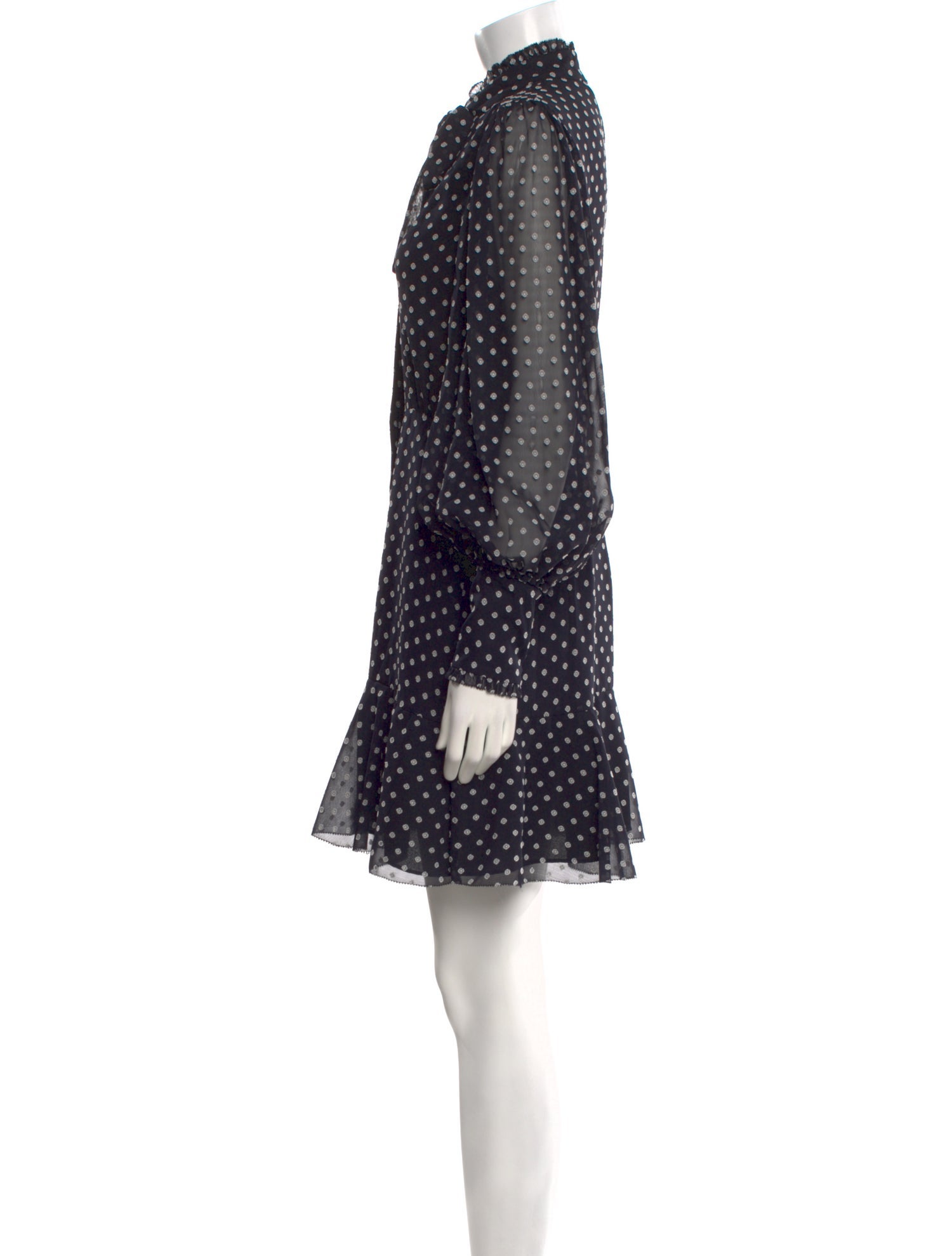 Alexis Polka Dot Print Mini Dress