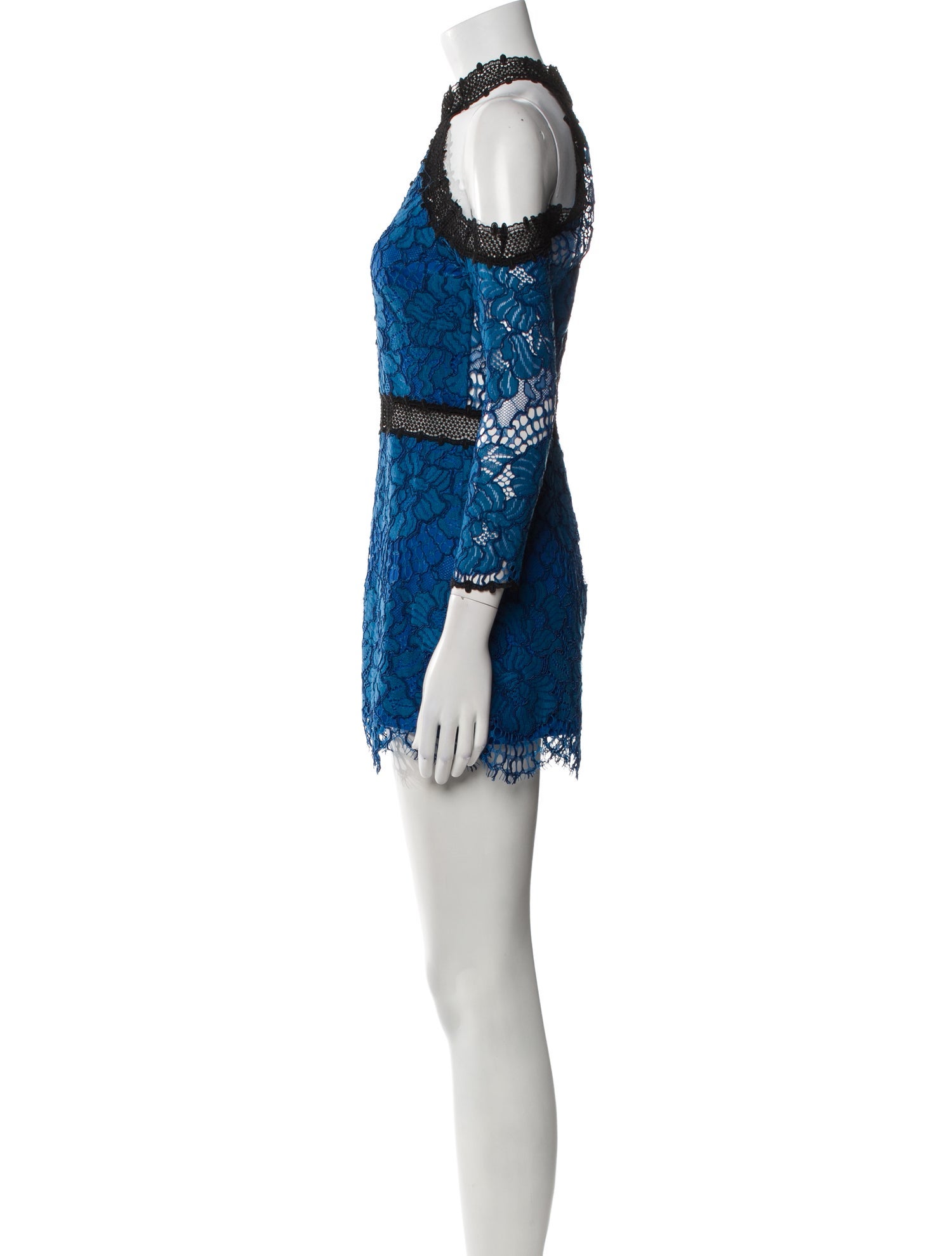 Alexis Lace Pattern Mock Neck Romper