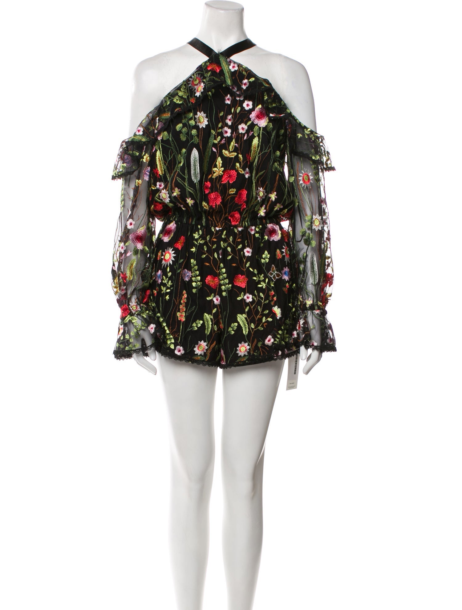 Alexis Floral Print Halterneck Romper