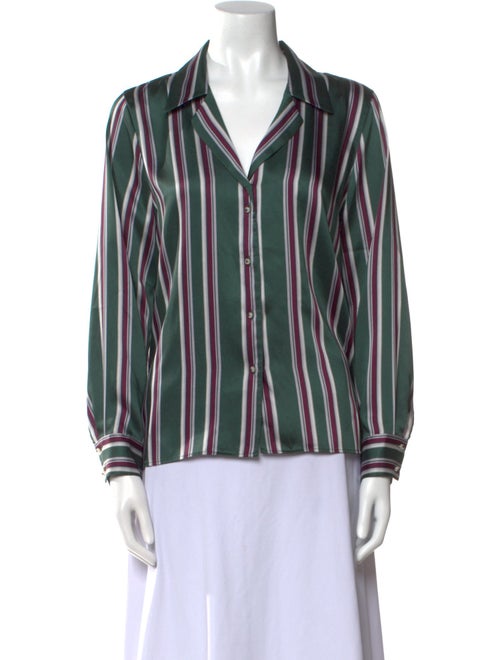 Alexis Striped Long Sleeve Button-Up Top