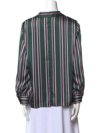 Alexis Striped Long Sleeve Button-Up Top
