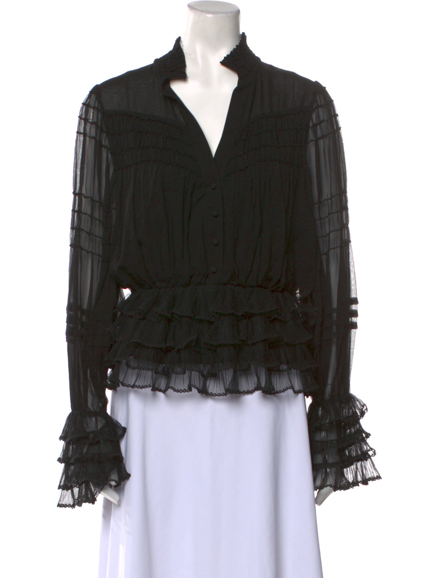 Alexis Silk V-Neck Blouse