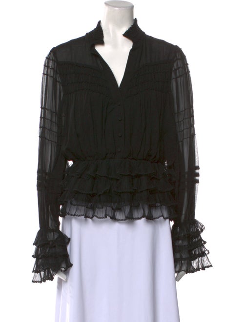 Alexis Silk V-Neck Blouse