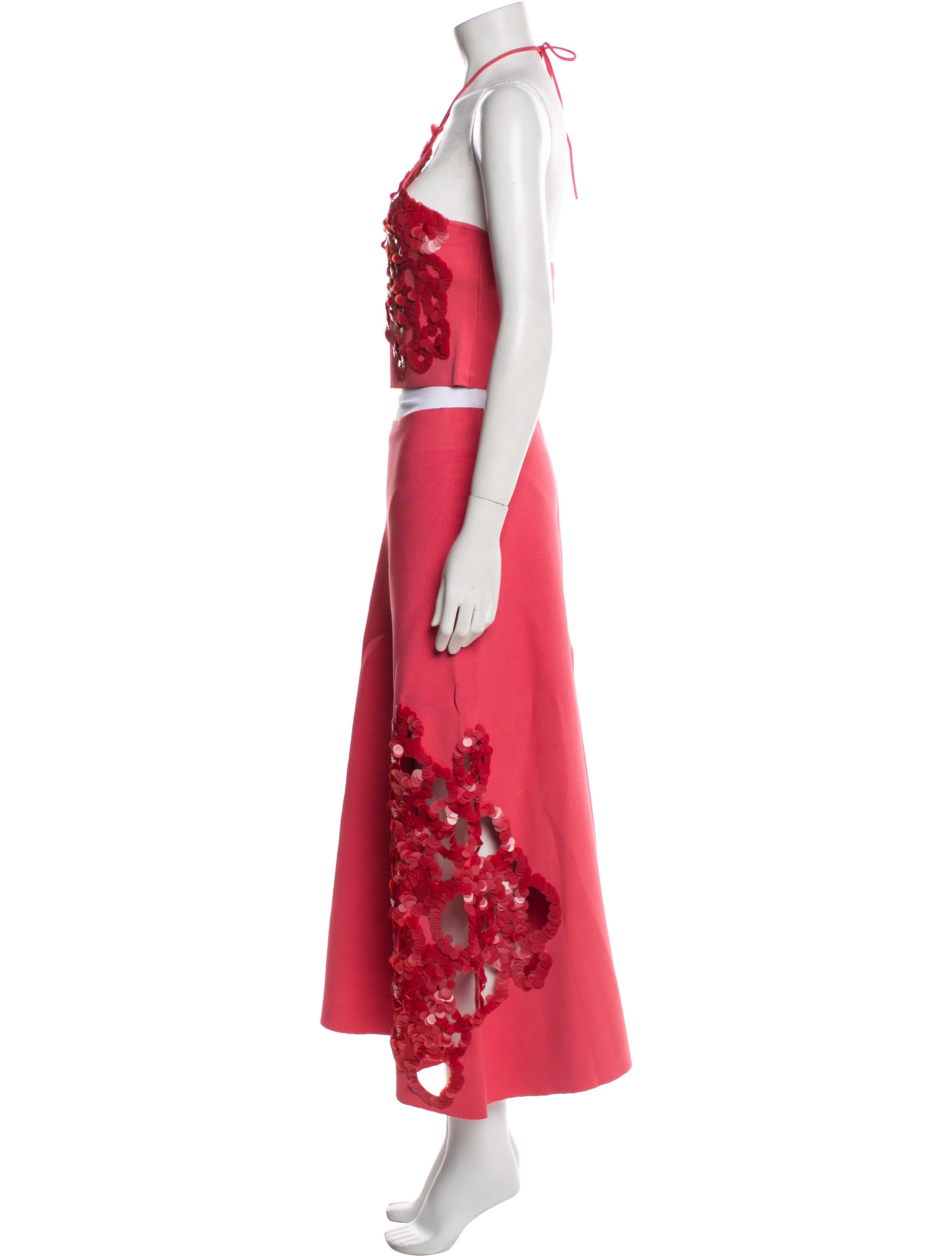 Alexis Cutout Accent Skirt Set