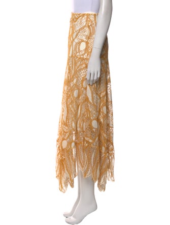 Alexis Lace Pattern Midi Length Skirt