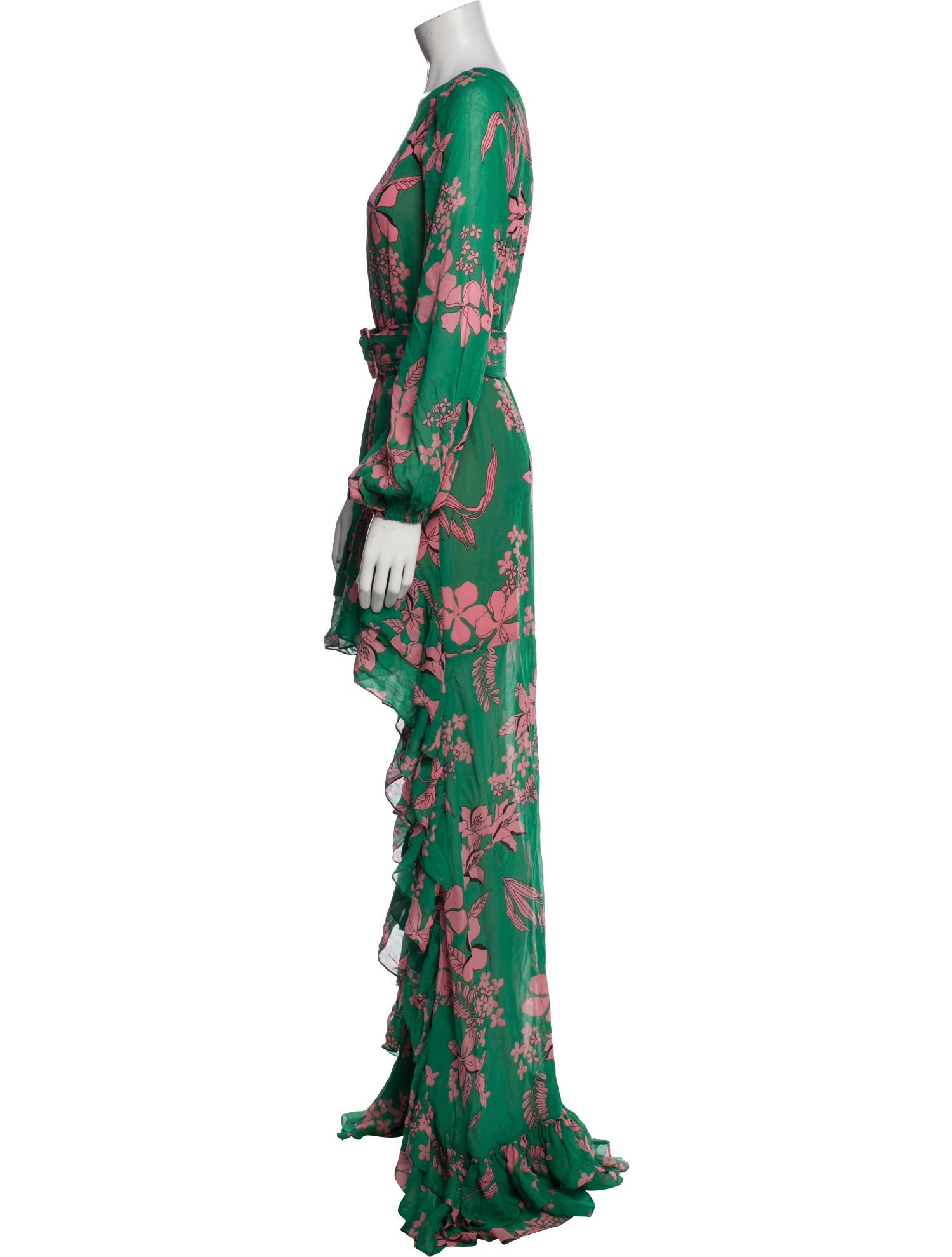 Alexis Floral Print Long Dress
