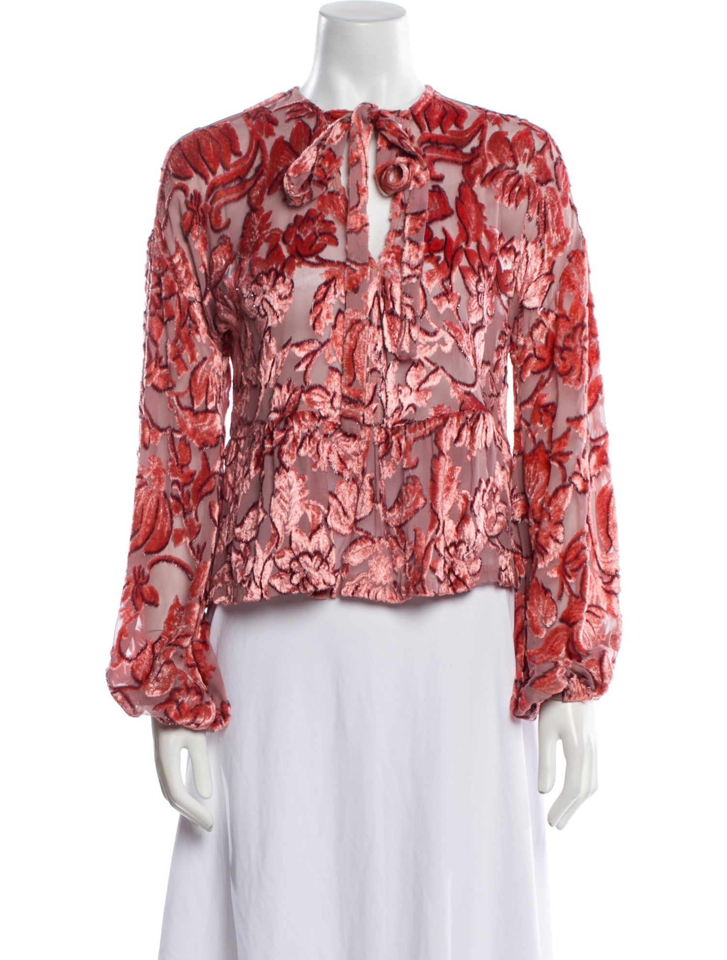 Alexis Silk Floral Print Blouse