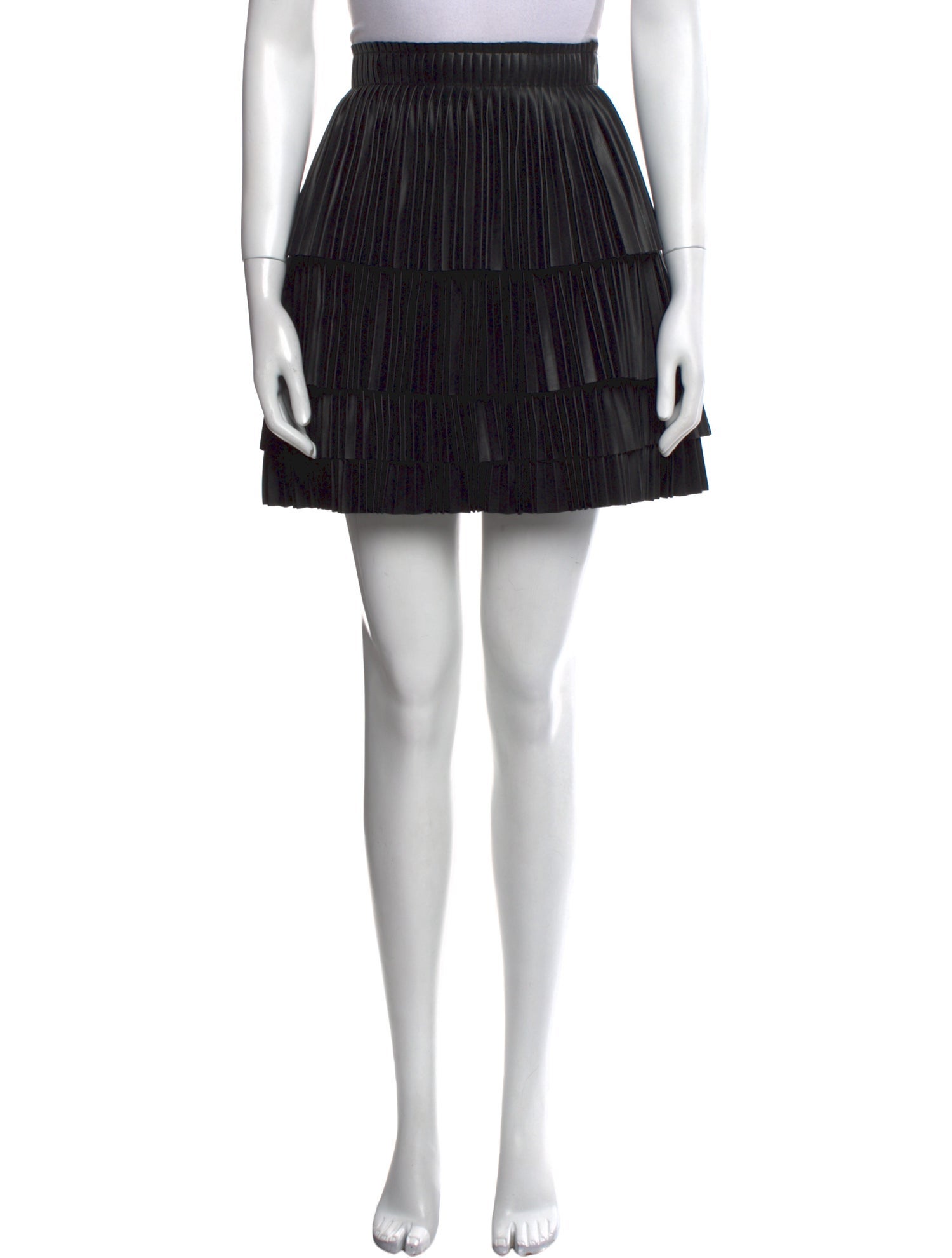 Alexis Pleated Accents Mini Skirt