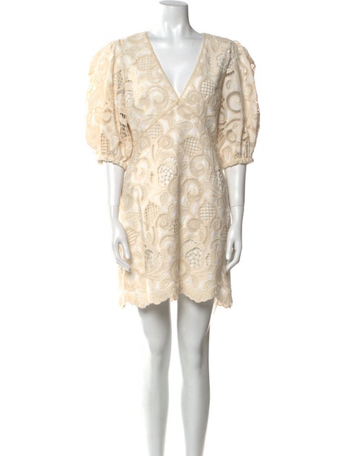 Alexis Lace Pattern Mini Dress