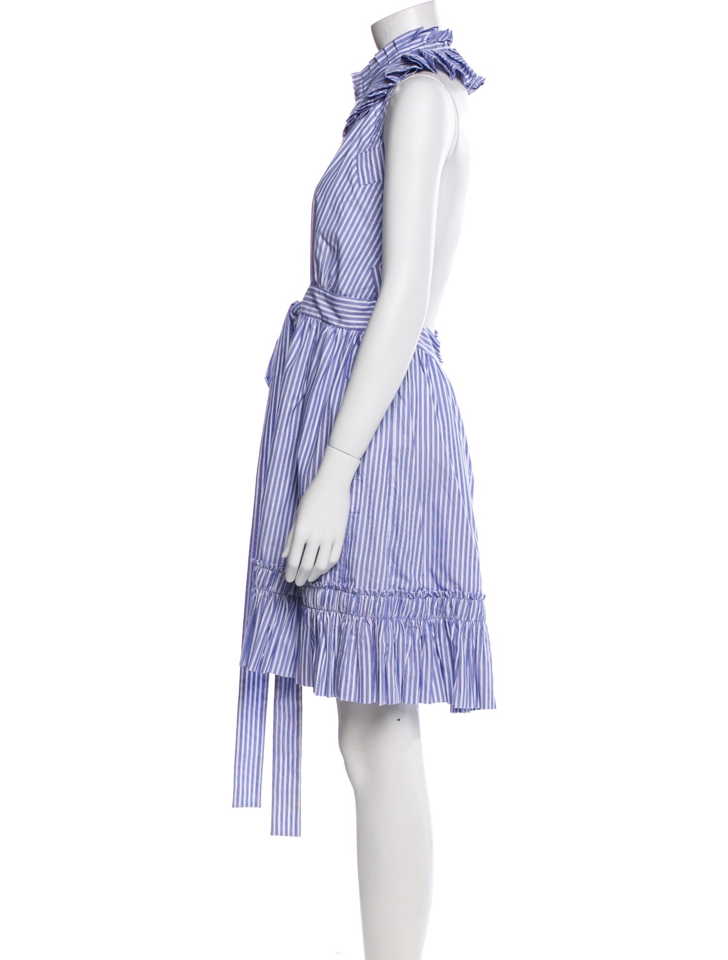 Alexis Striped Knee-Length Dress