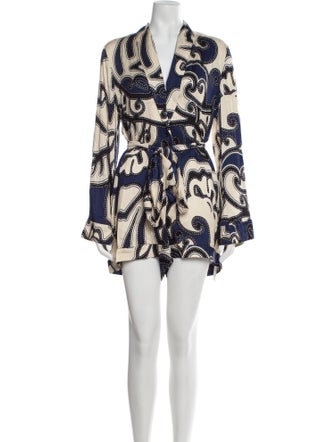 Alexis Printed V-Neck Romper