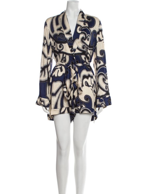 Alexis Printed V-Neck Romper