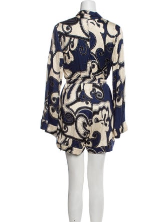 Alexis Printed V-Neck Romper