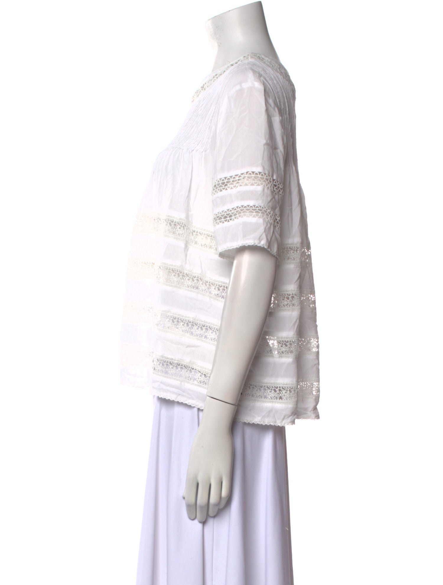 Alexis Bateau Neckline Short Sleeve Blouse