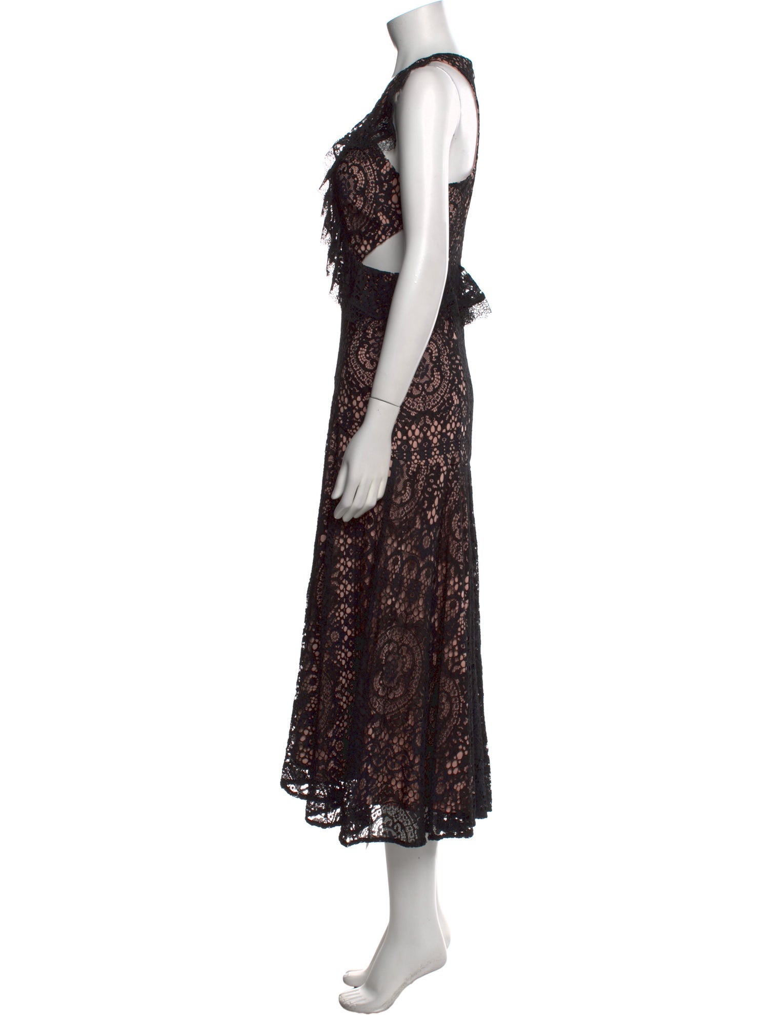 Alexis Lace Pattern Long Dress