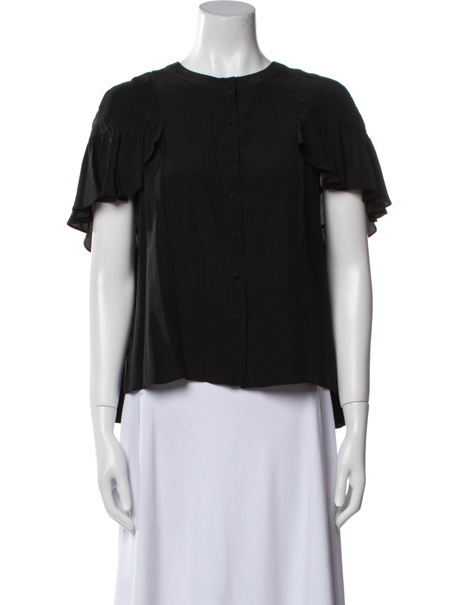 Alexis Silk Crew Neck Blouse