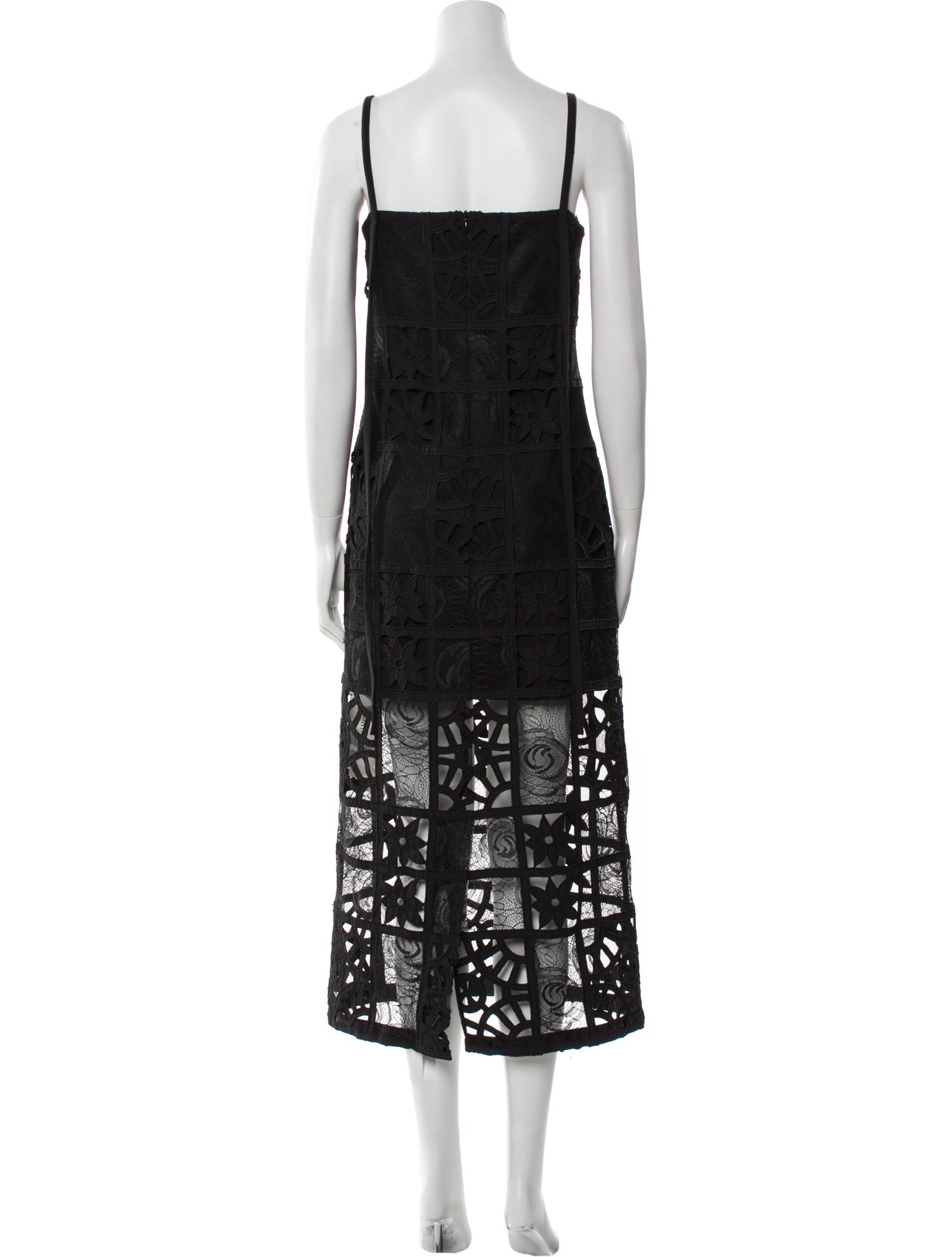 Alexis Lace Pattern Midi Length Dress