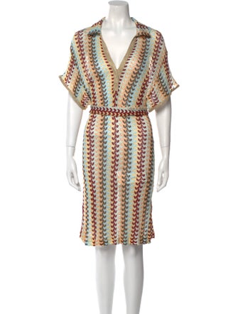 Alexis Printed Knee-Length Dress