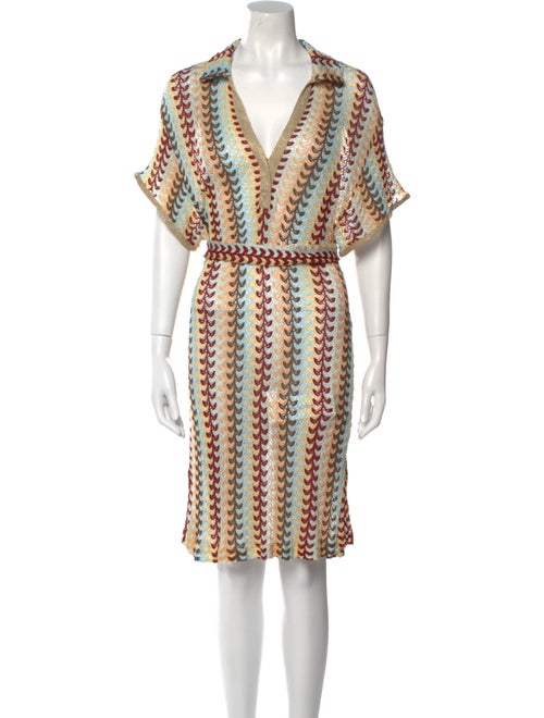 Alexis Printed Knee-Length Dress