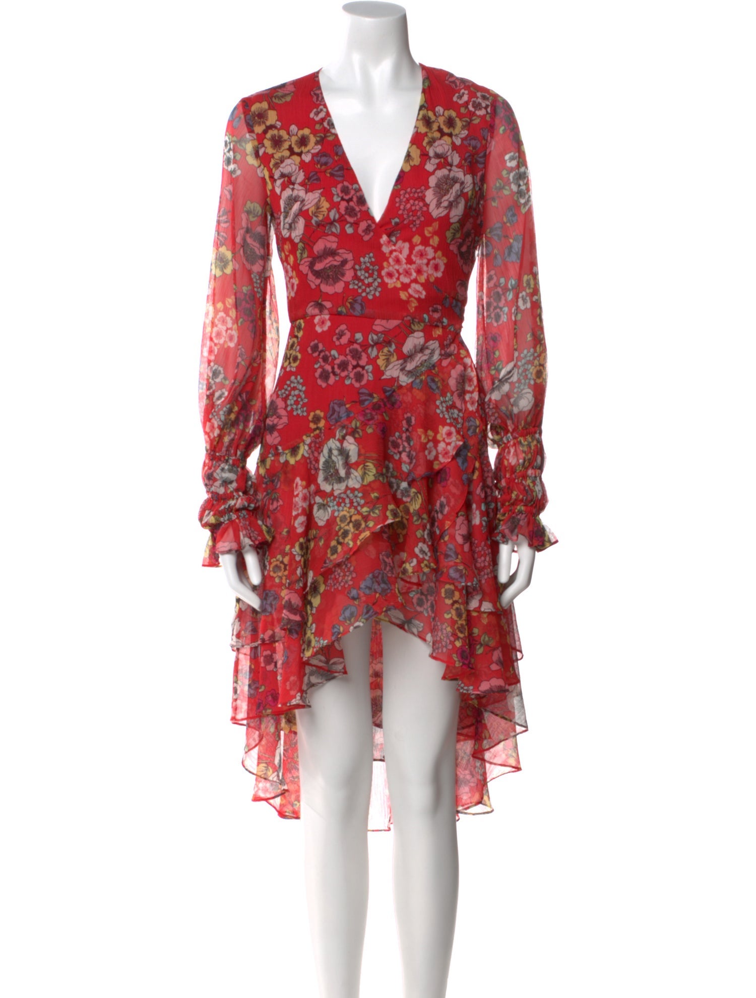 Alexis Floral Print Midi Length Dress