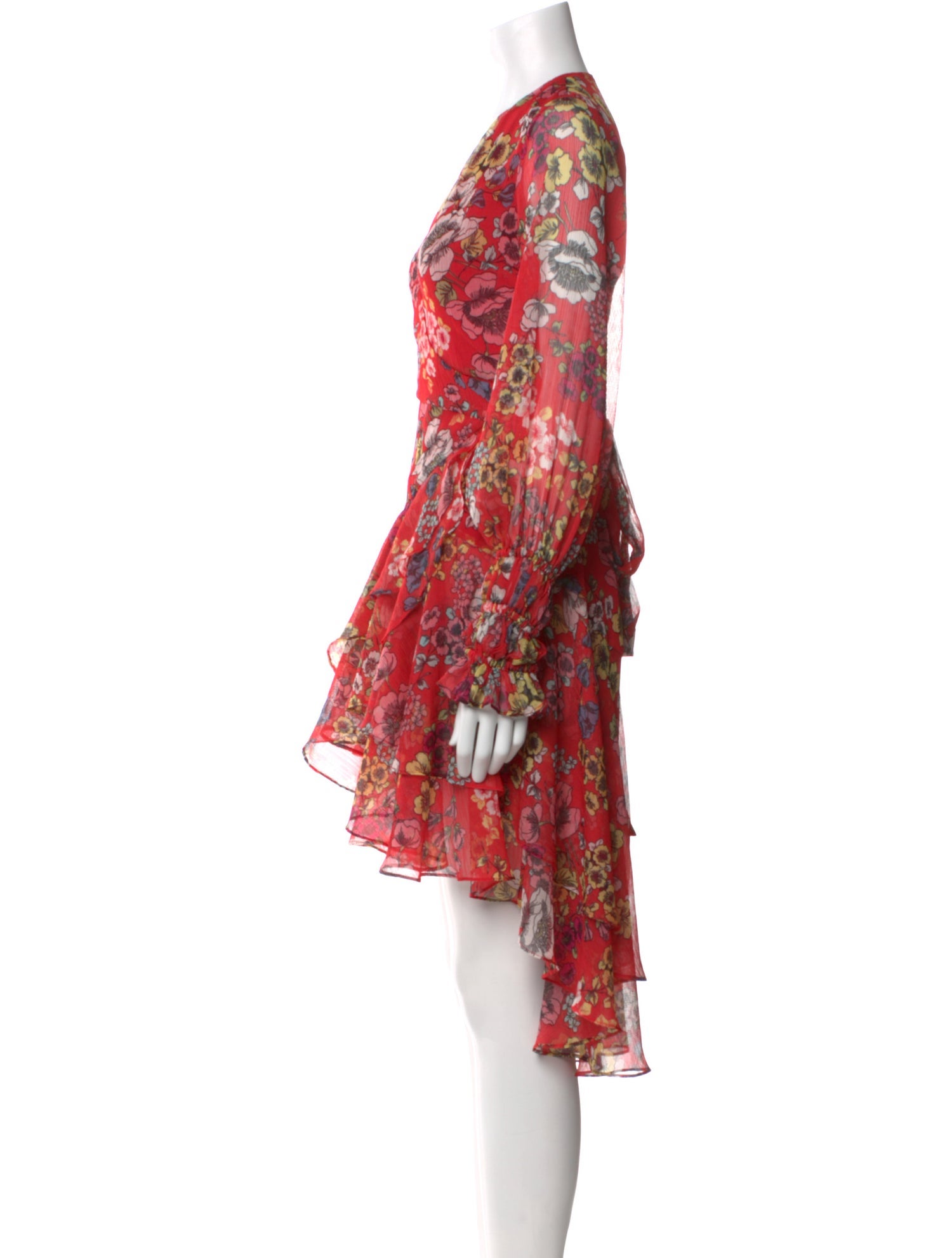 Alexis Floral Print Midi Length Dress