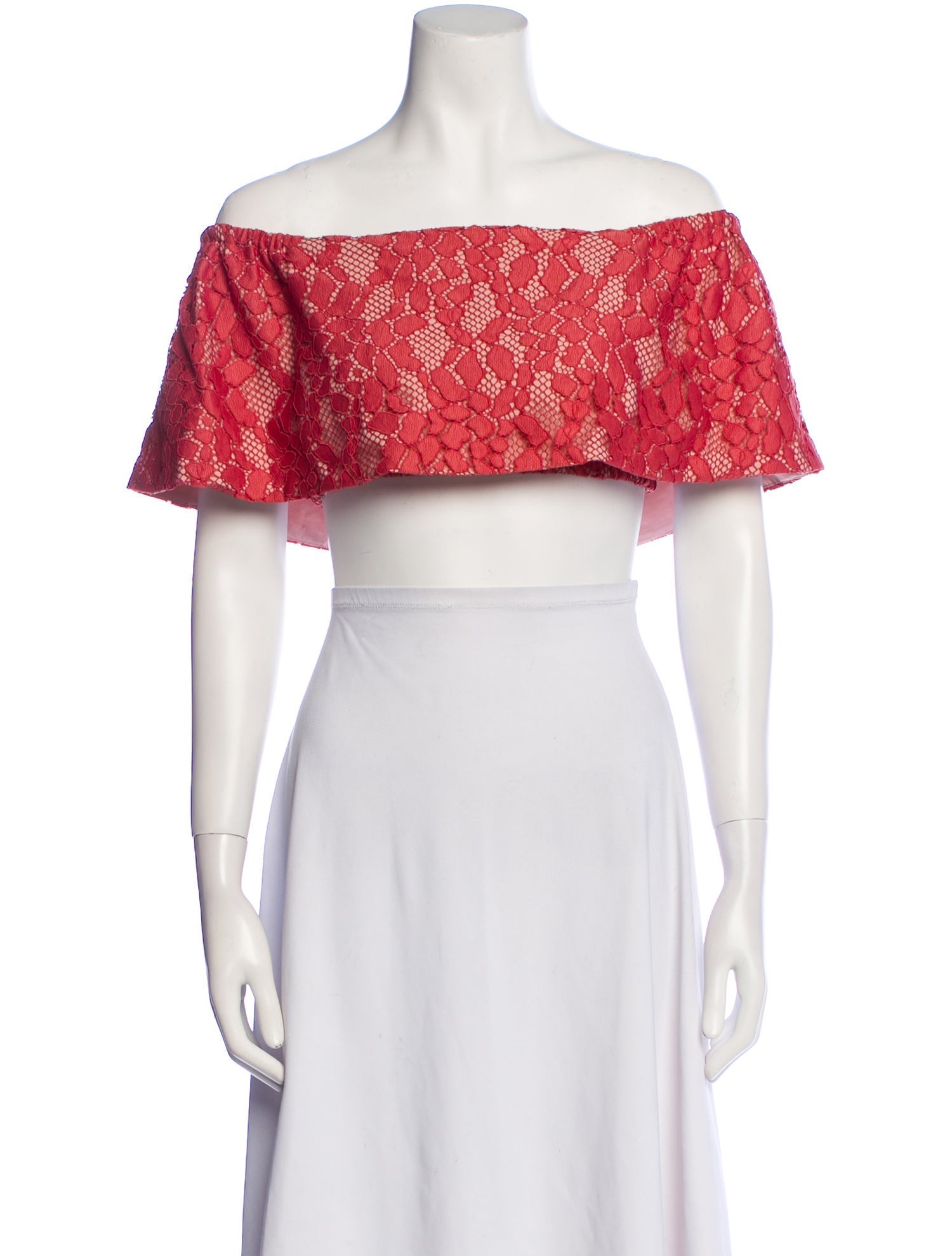 Alexis Off-The-Shoulder Short Sleeve Crop Top