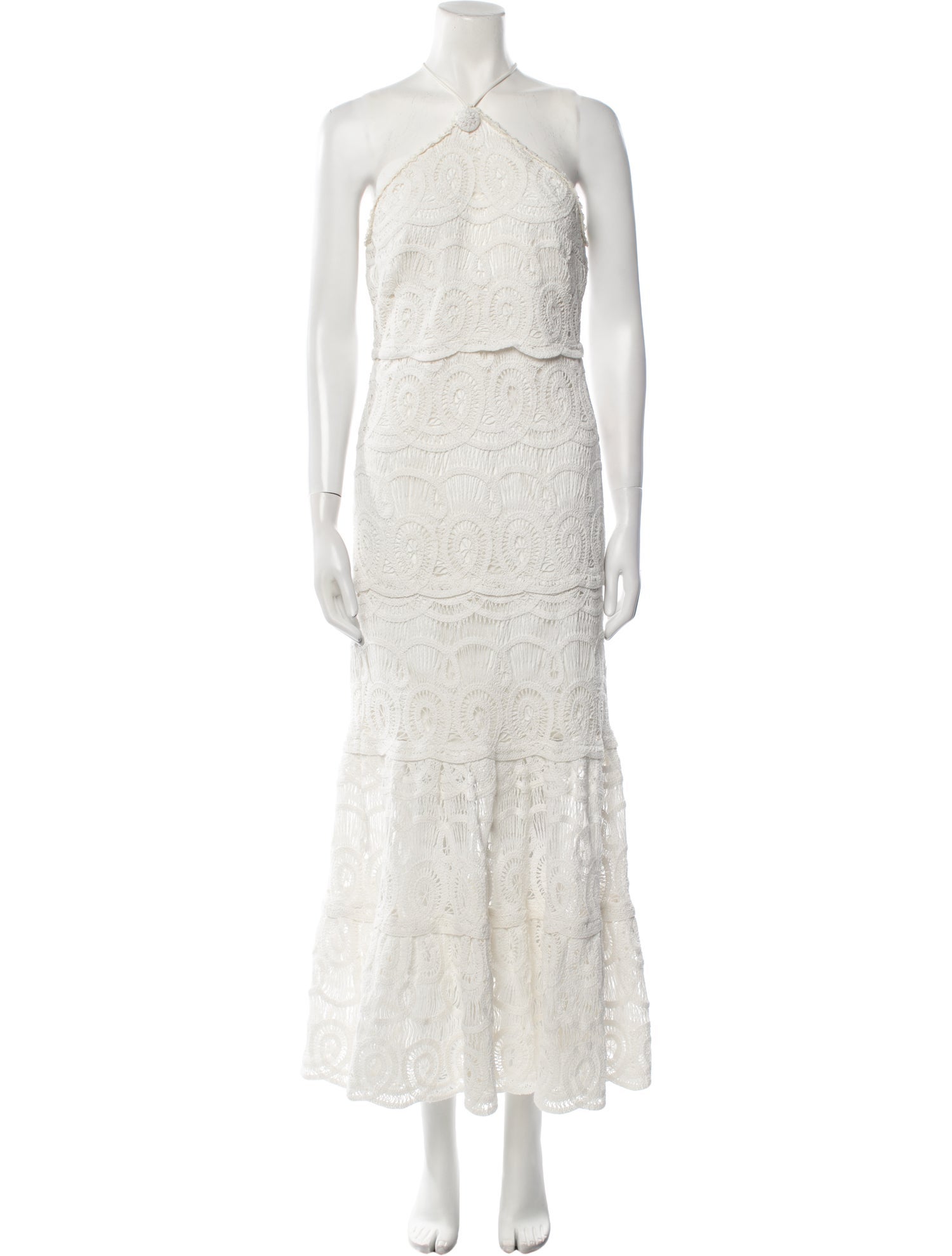 Alexis Lace Pattern Long Dress