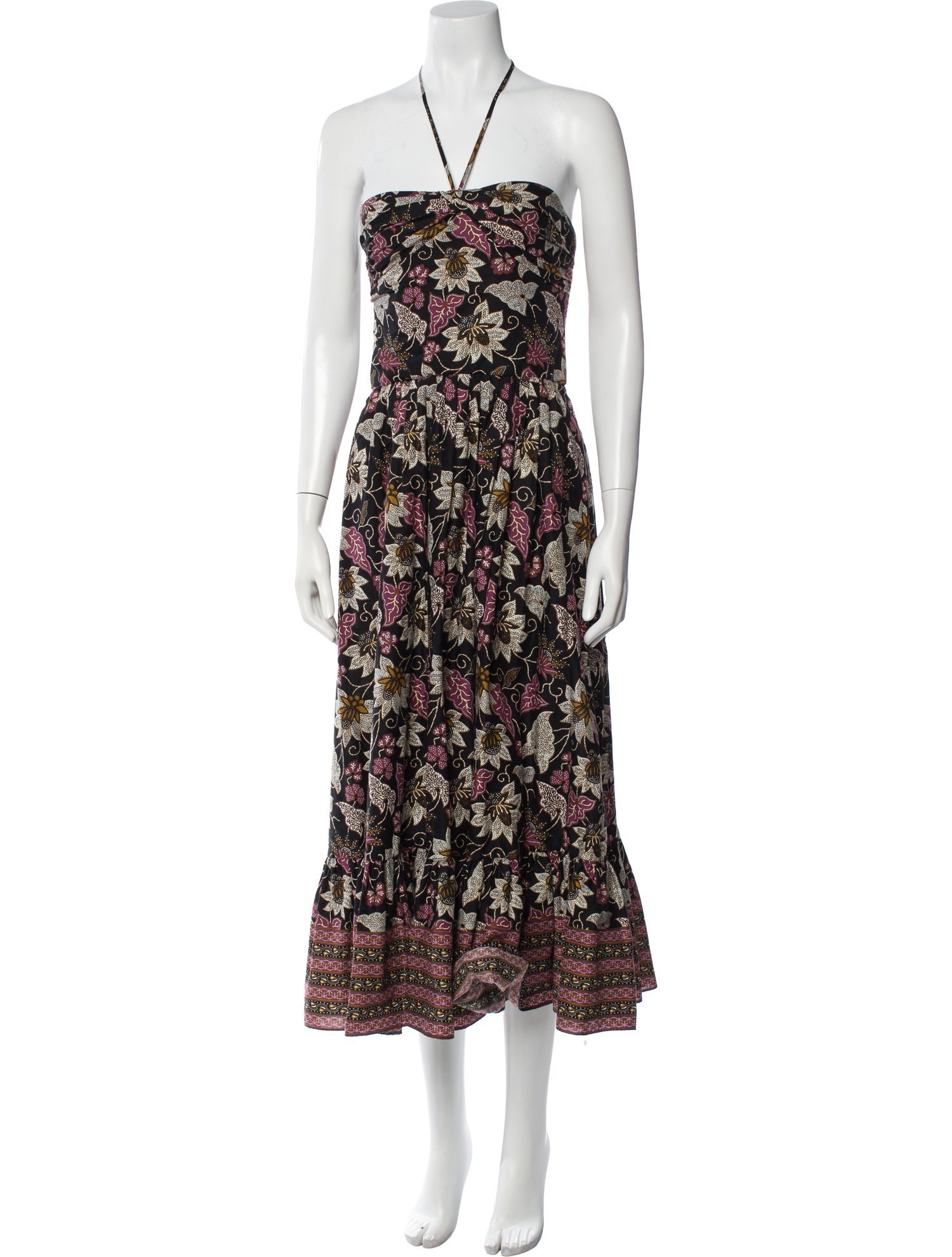 Alexis Floral Print Midi Length Dress