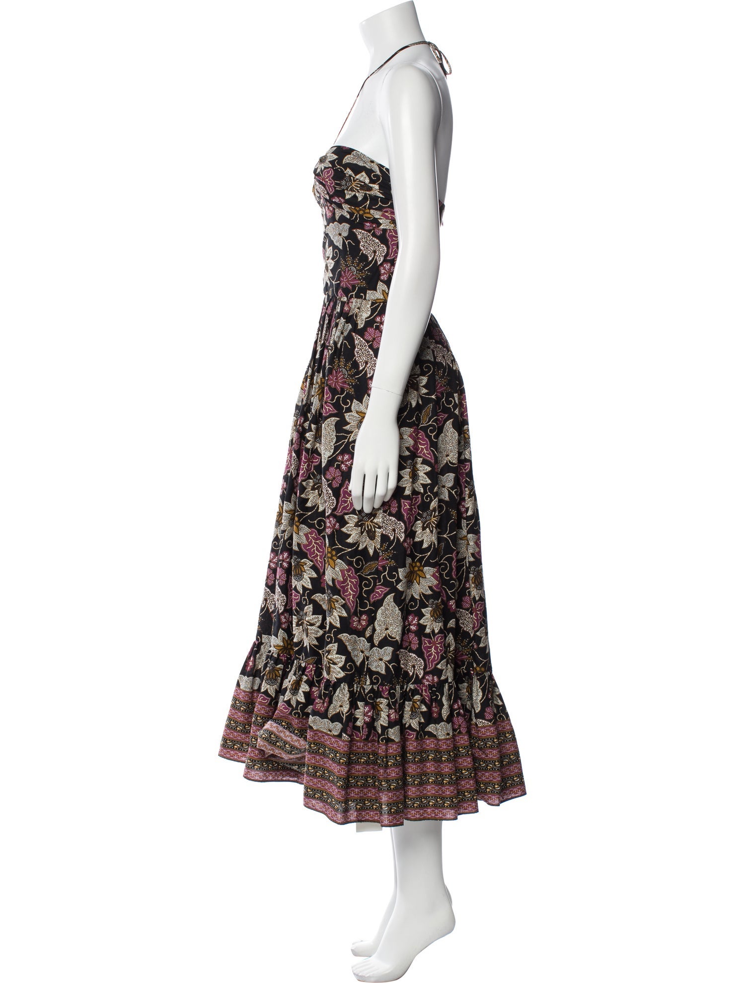 Alexis Floral Print Midi Length Dress