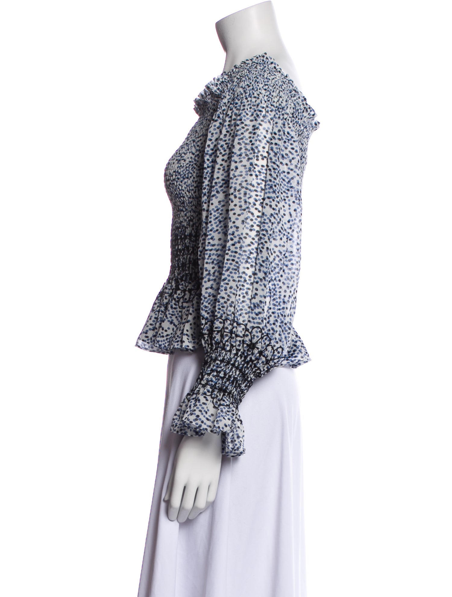 Alexis Printed Scoop Neck Blouse