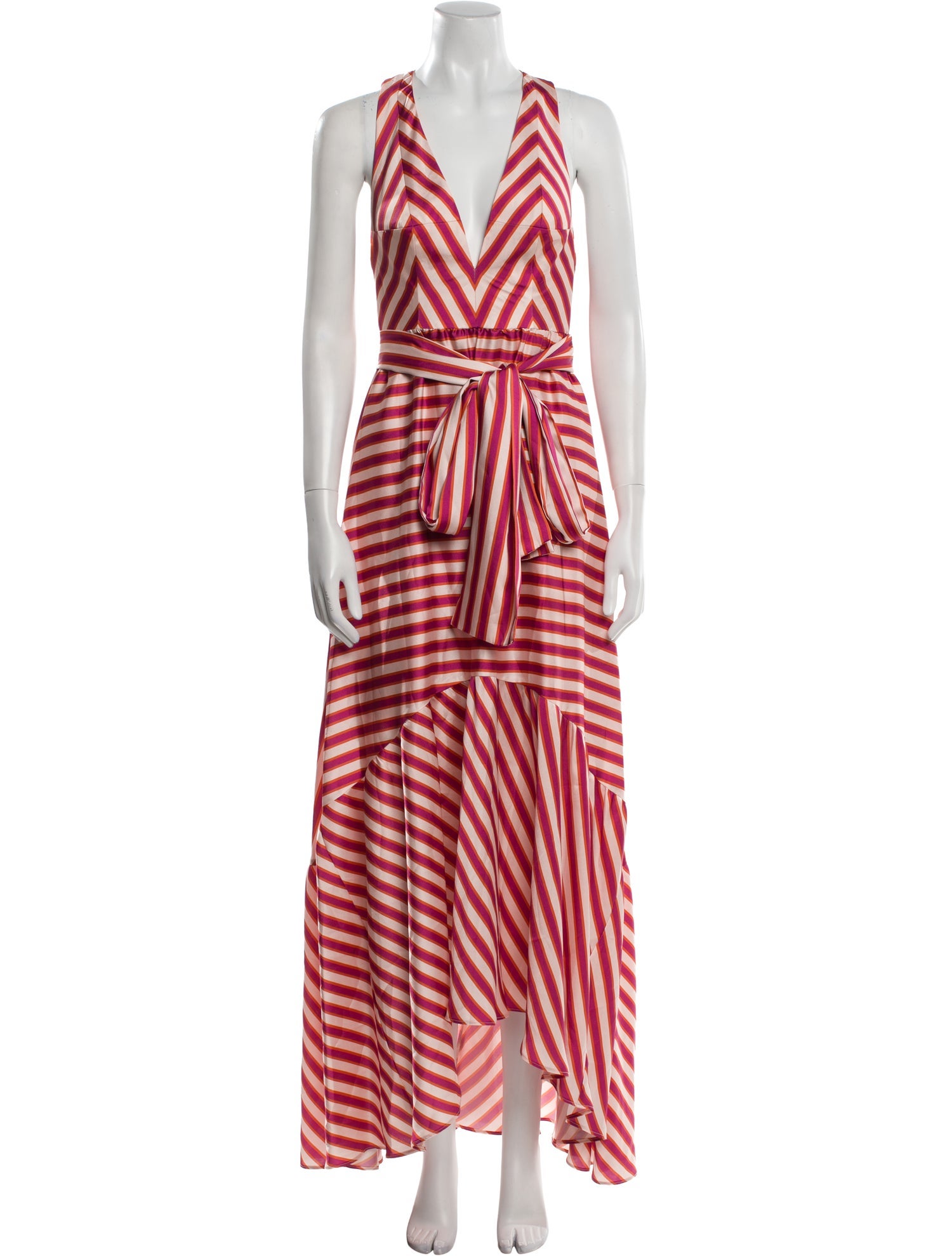 Alexis Striped Long Dress