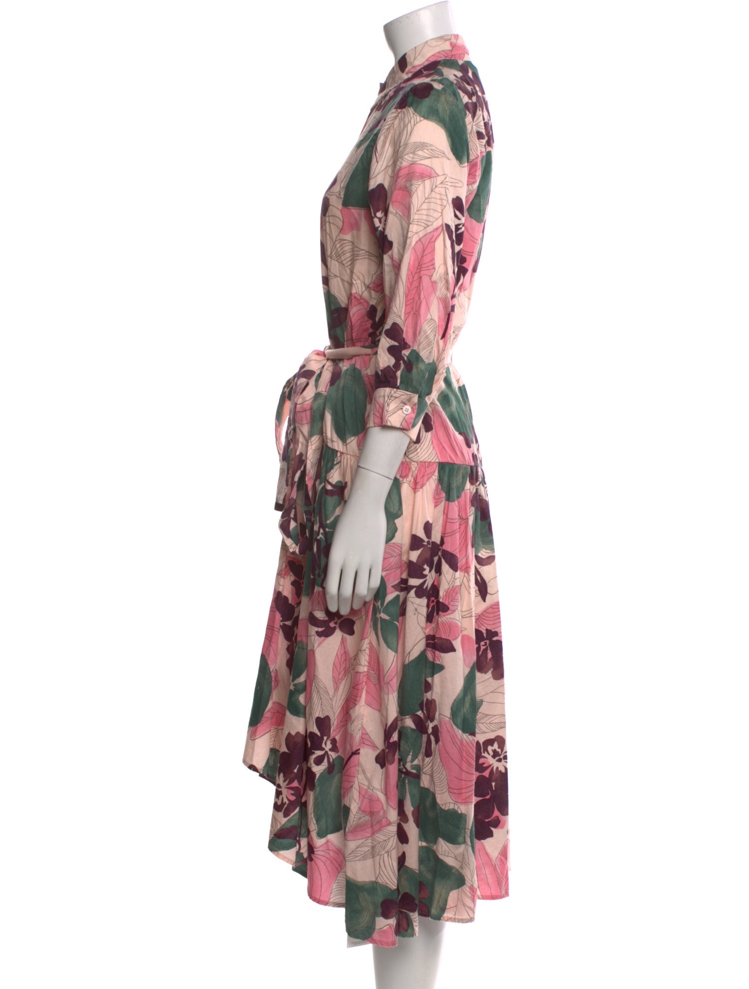 Alexis Floral Print Midi Length Dress