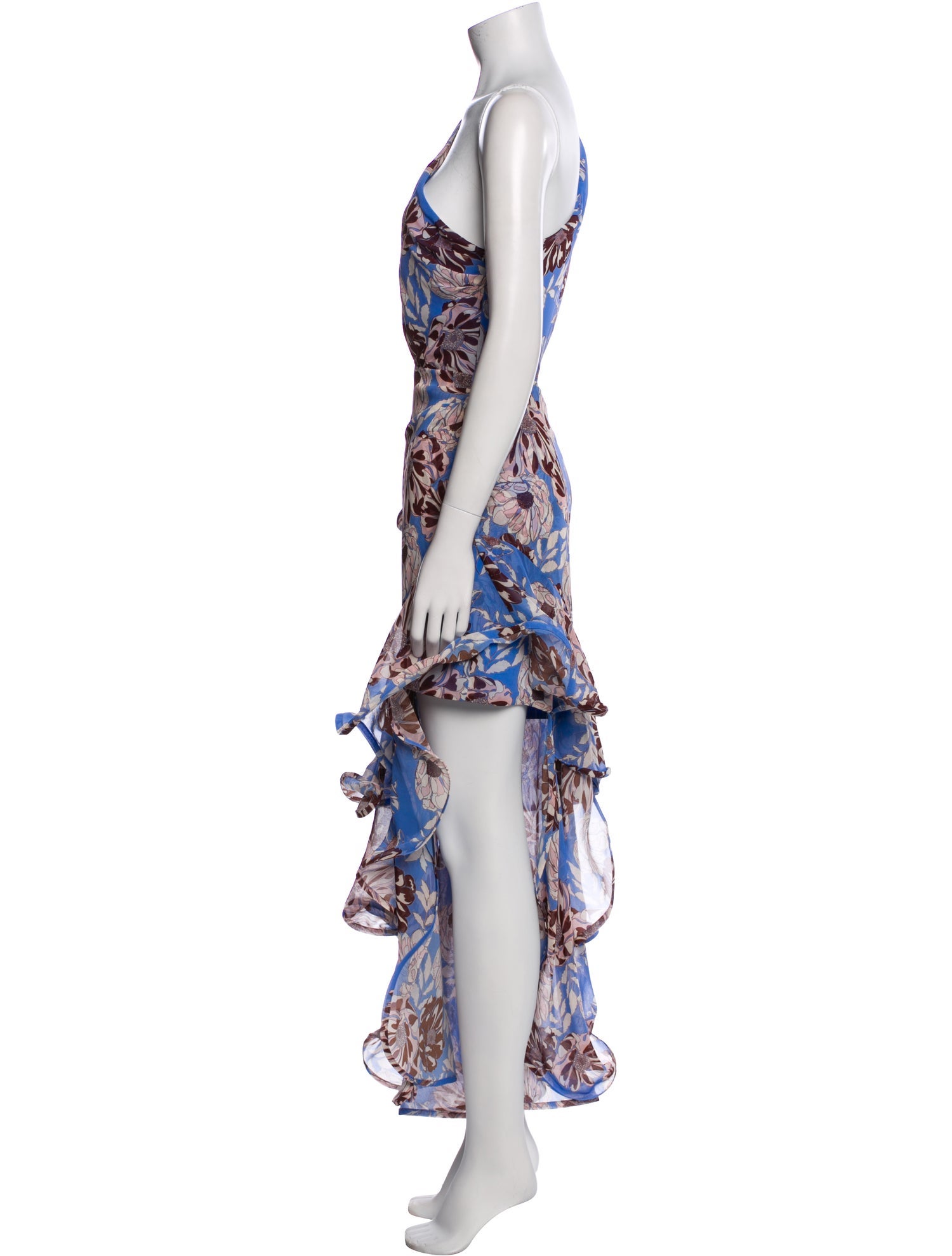 Alexis Floral Print Midi Length Dress