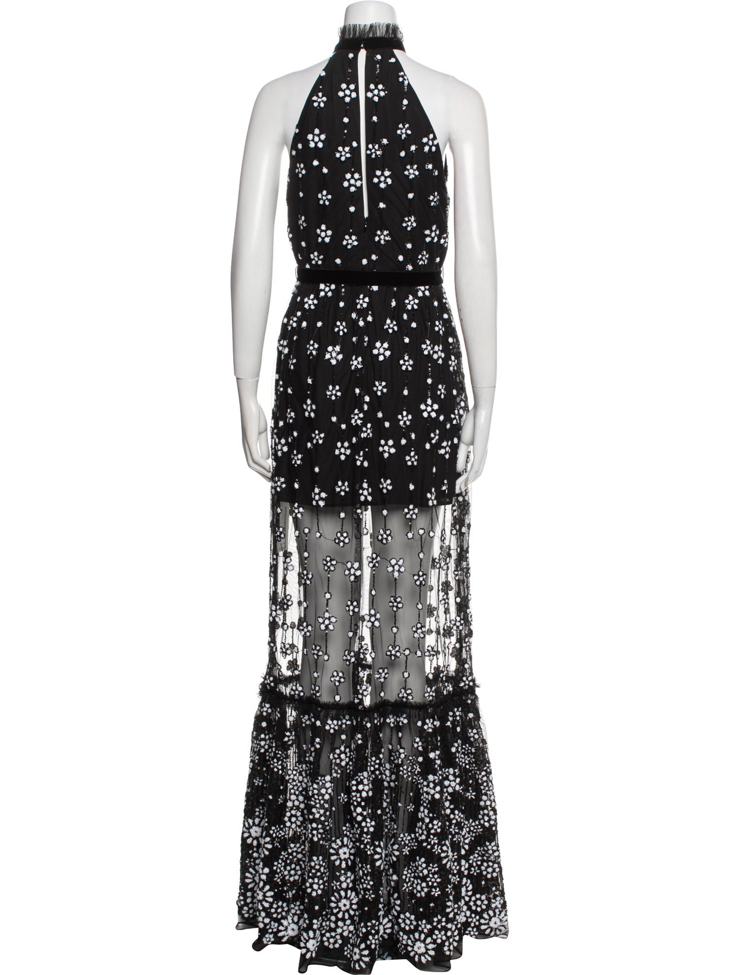 Alexis Floral Print Long Dress