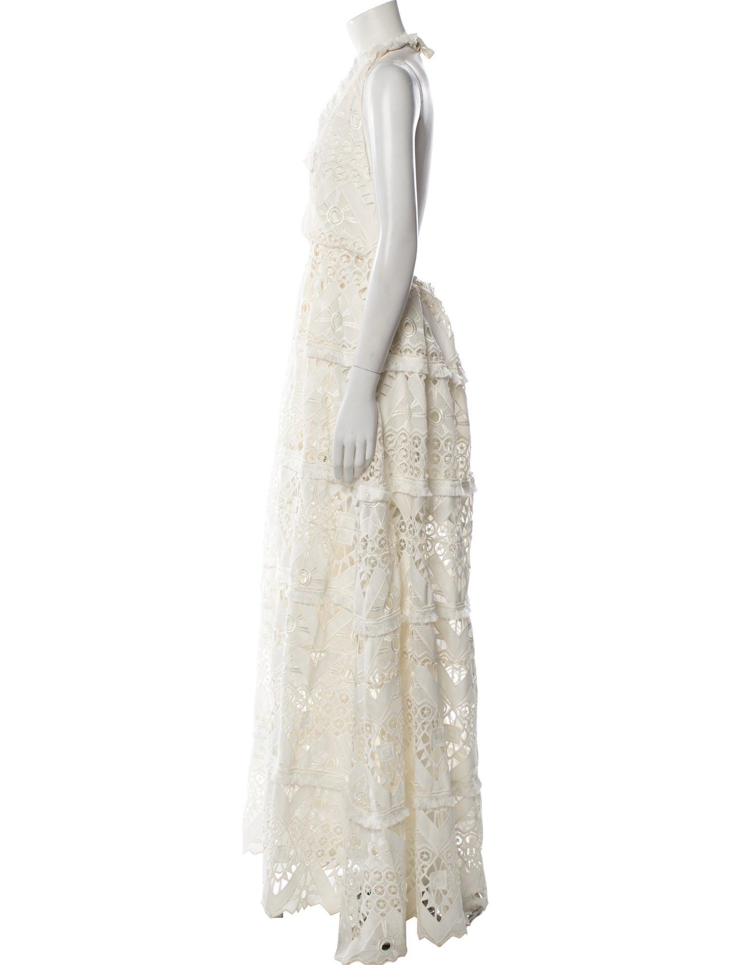 Alexis Lace Pattern Long Dress w/ Tags