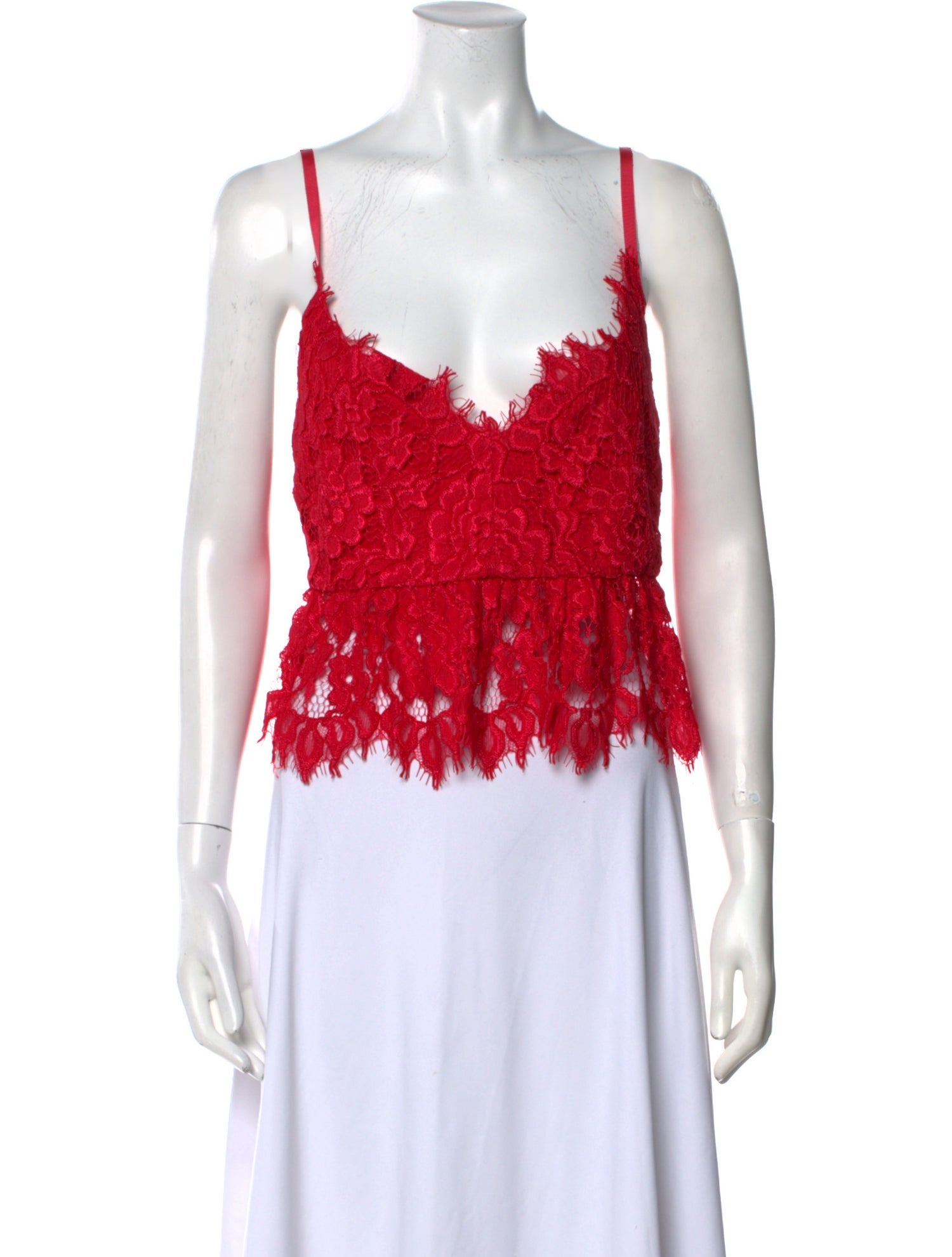 Alexis Lace Lace Pattern Crop Top