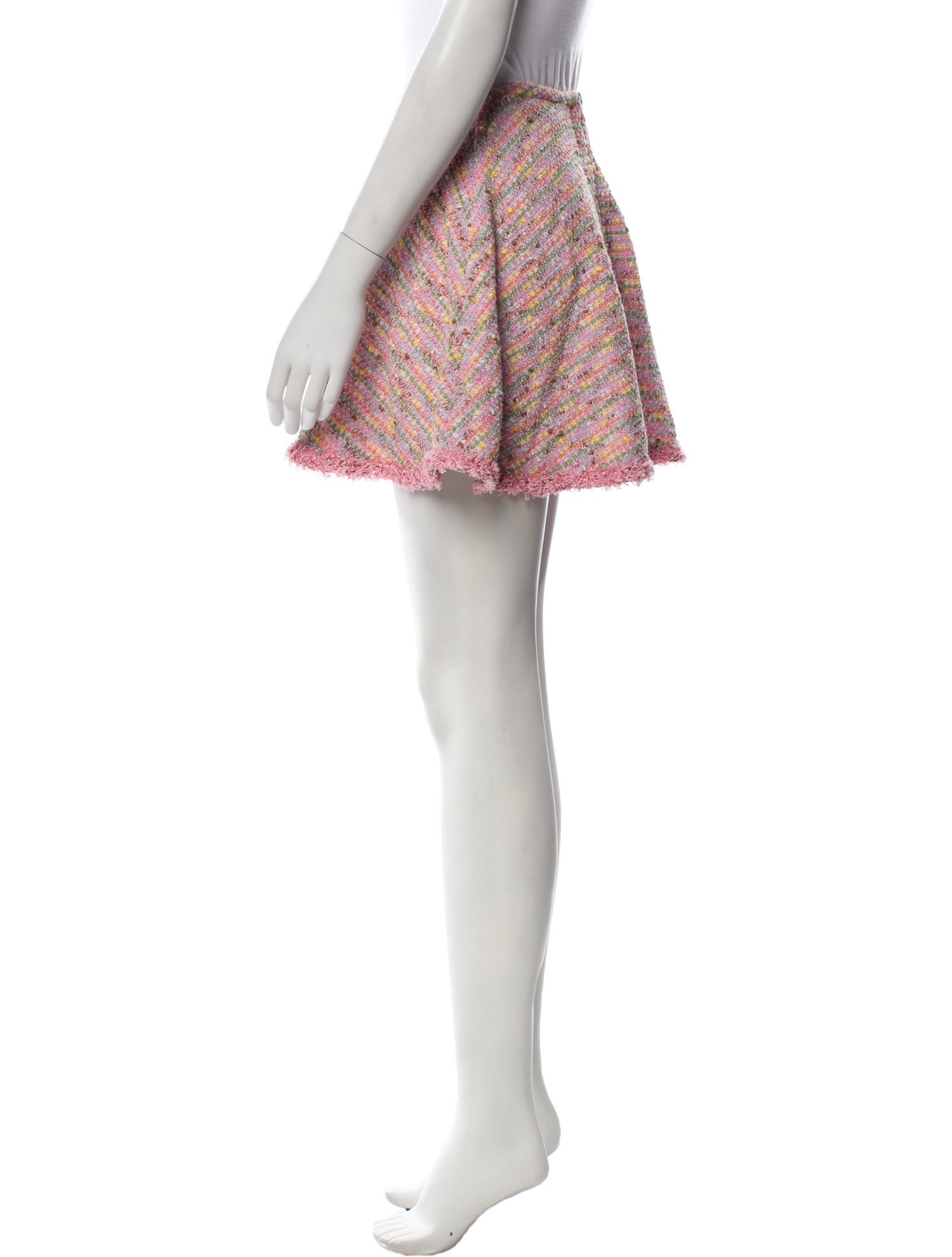 Alexis Tweed Pattern Mini Skirt