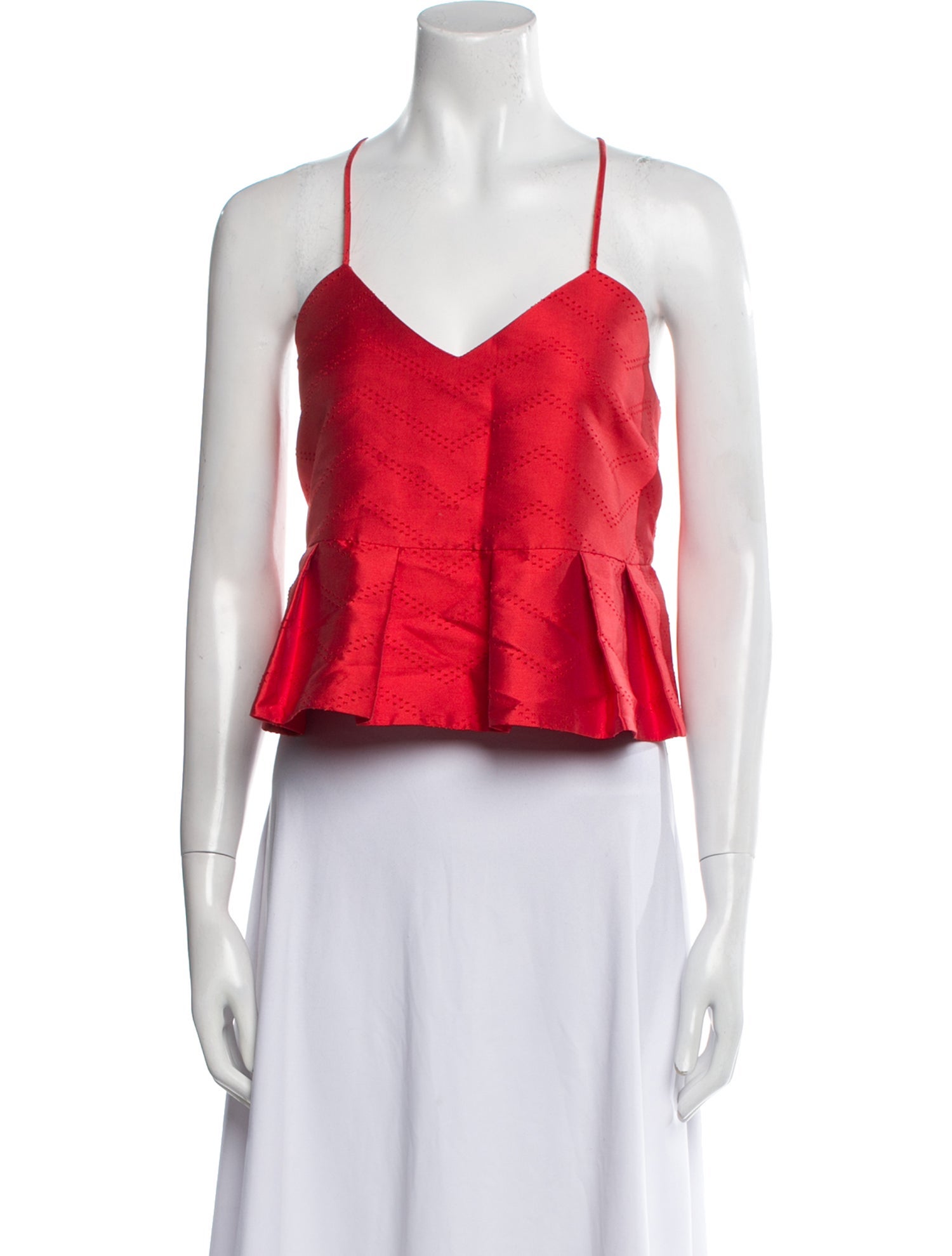 Alexis V-Neck Sleeveless Crop Top