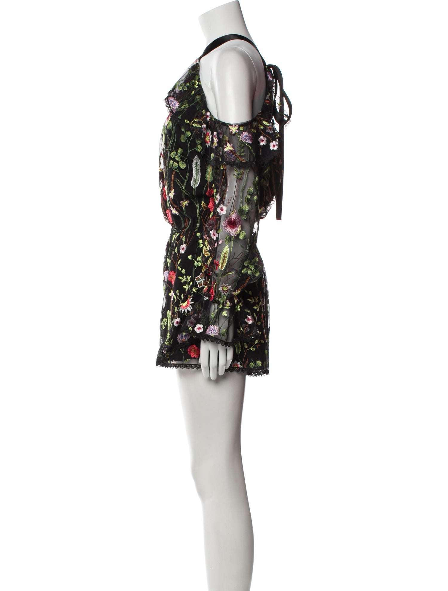 Alexis Floral Print Halterneck Romper