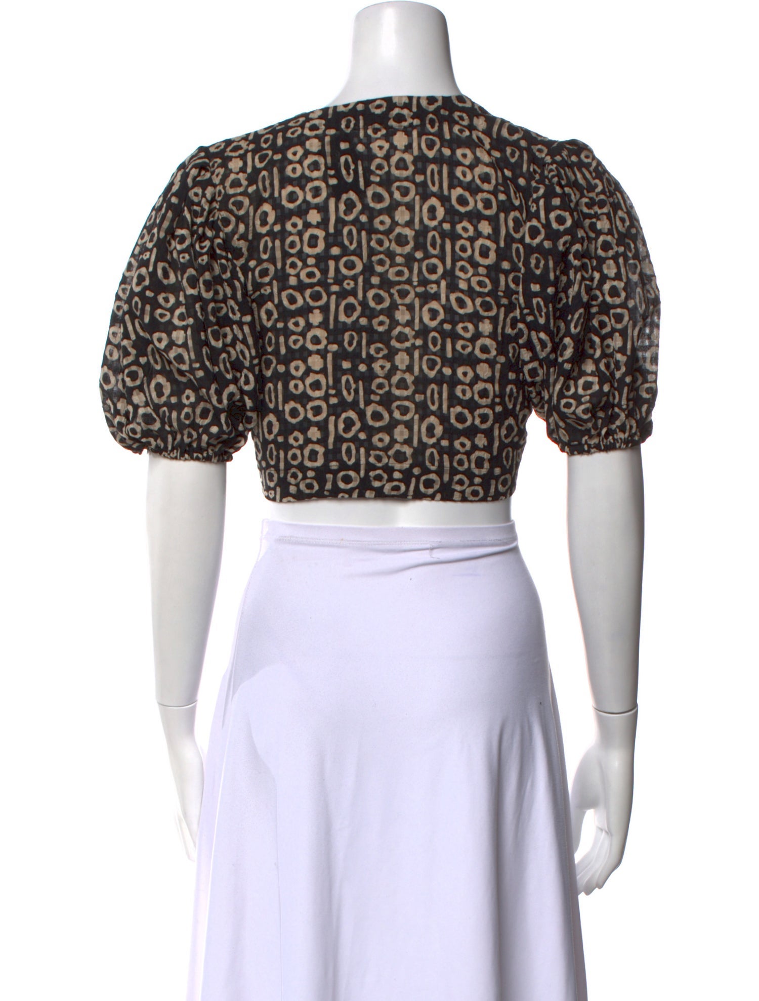 Alexis Floral Print V-Neck Crop Top