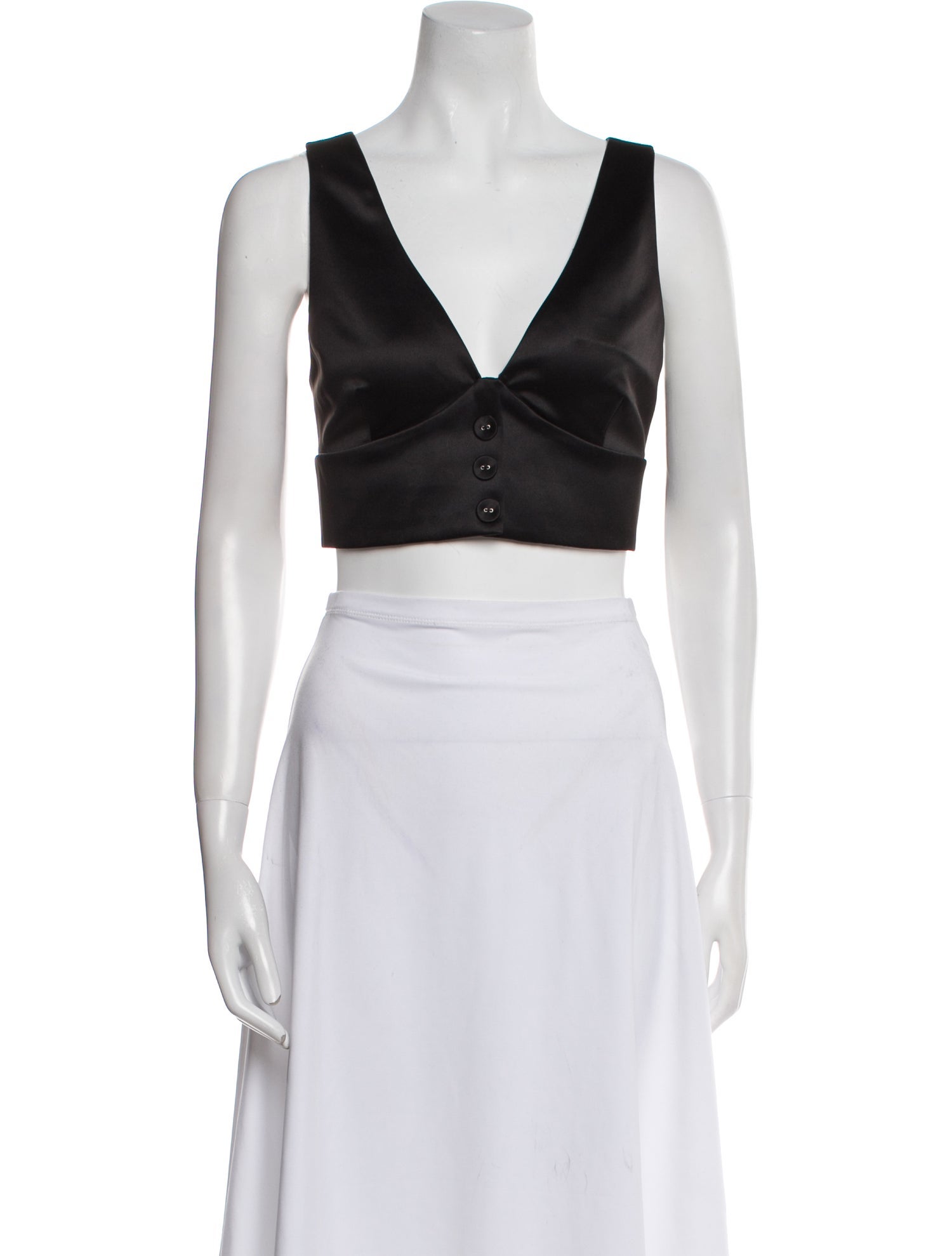 Alexis V-Neck Sleeveless Crop Top