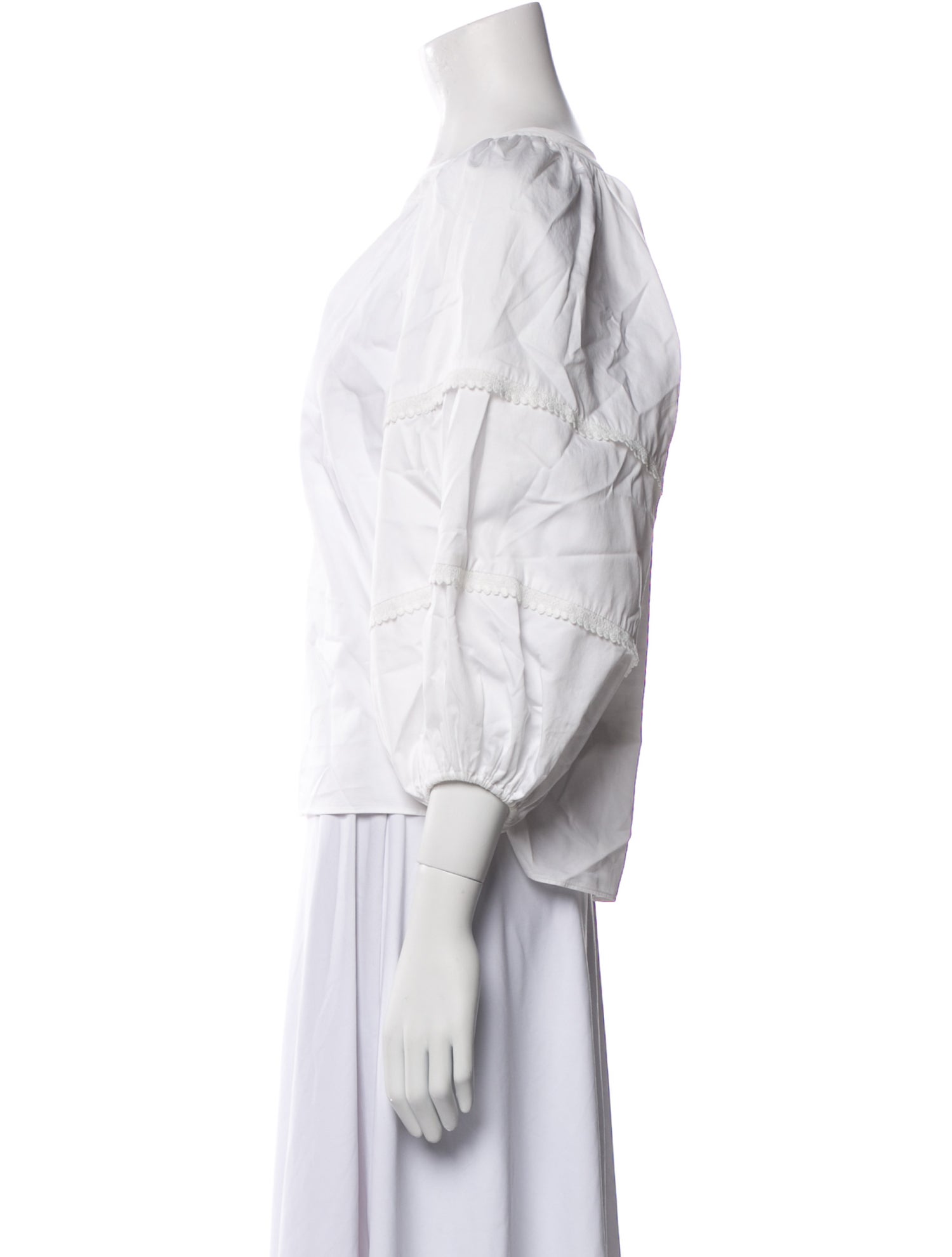 Alexis V-Neck Three-Quarter Sleeve Blouse