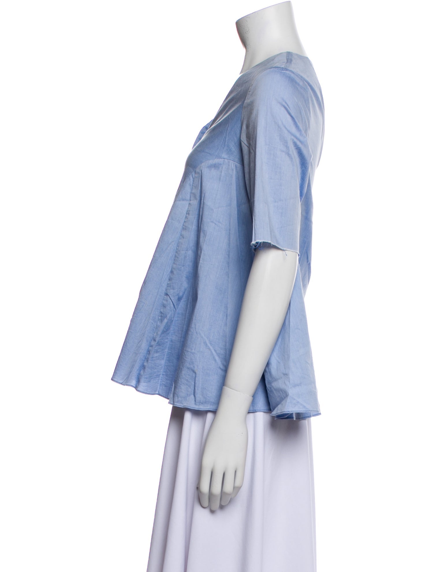 Alexis V-Neck Three-Quarter Sleeve Blouse