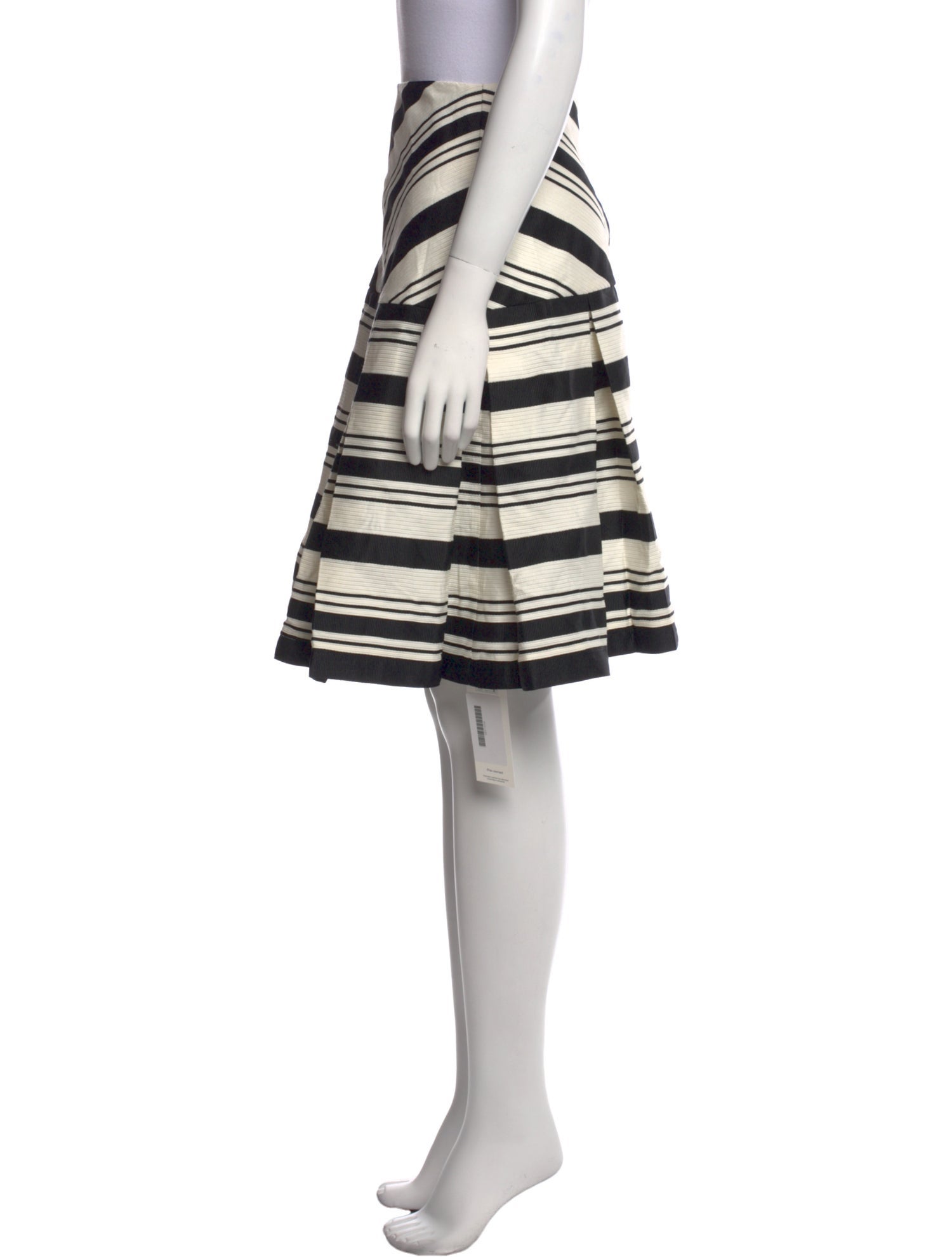 Alexis Striped Knee-Length Skirt