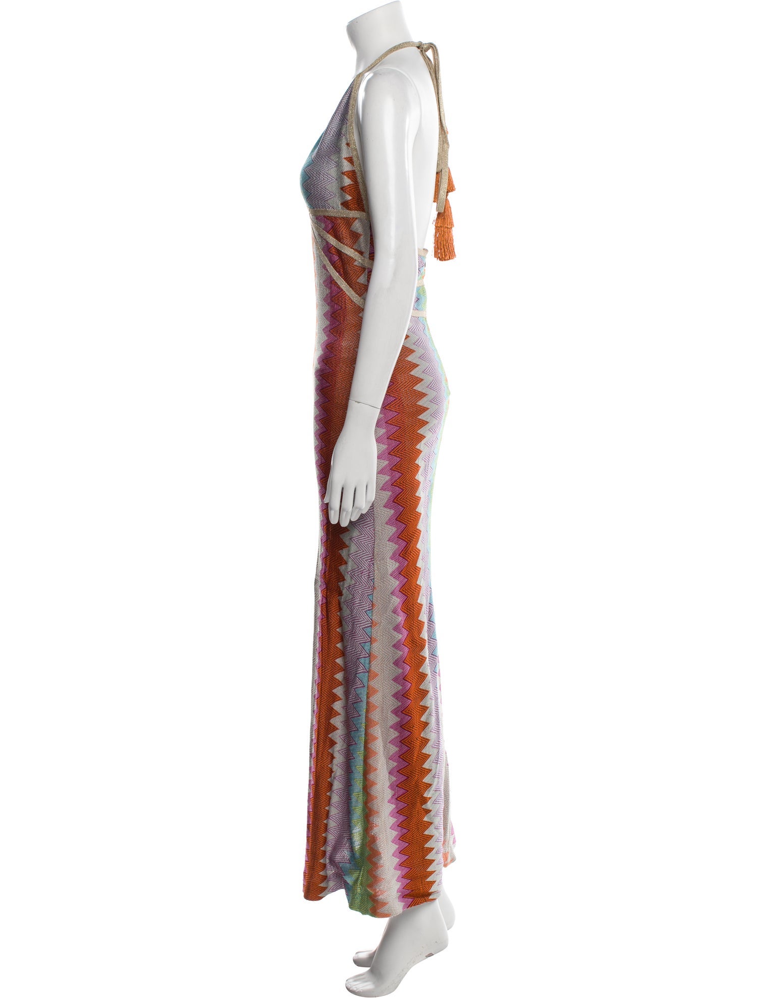 Alexis Striped Long Dress