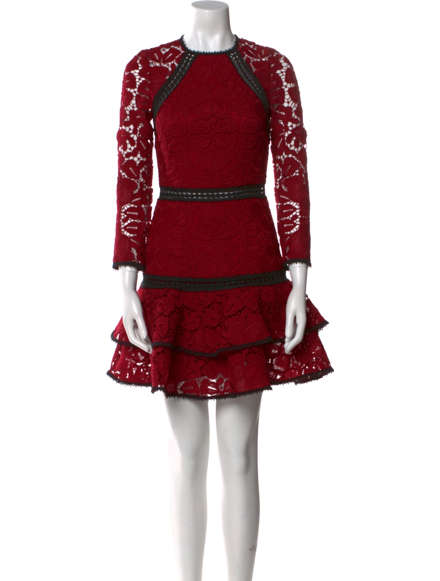 Alexis Lace Pattern Mini Dress