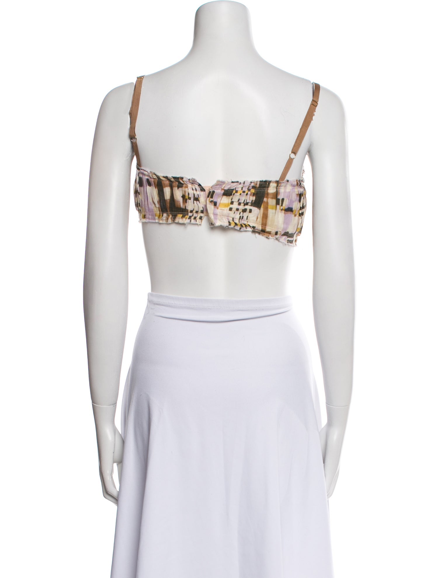 Alexis Linen Printed Crop Top